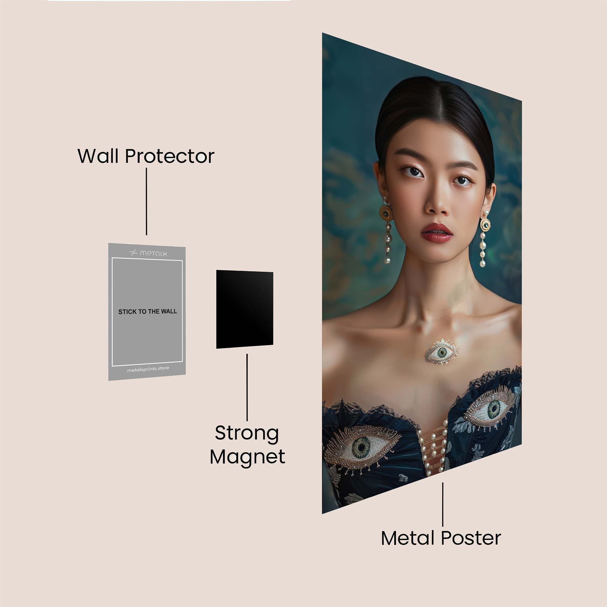 Gaze Enigmatic Safe Wall Magnetic / M