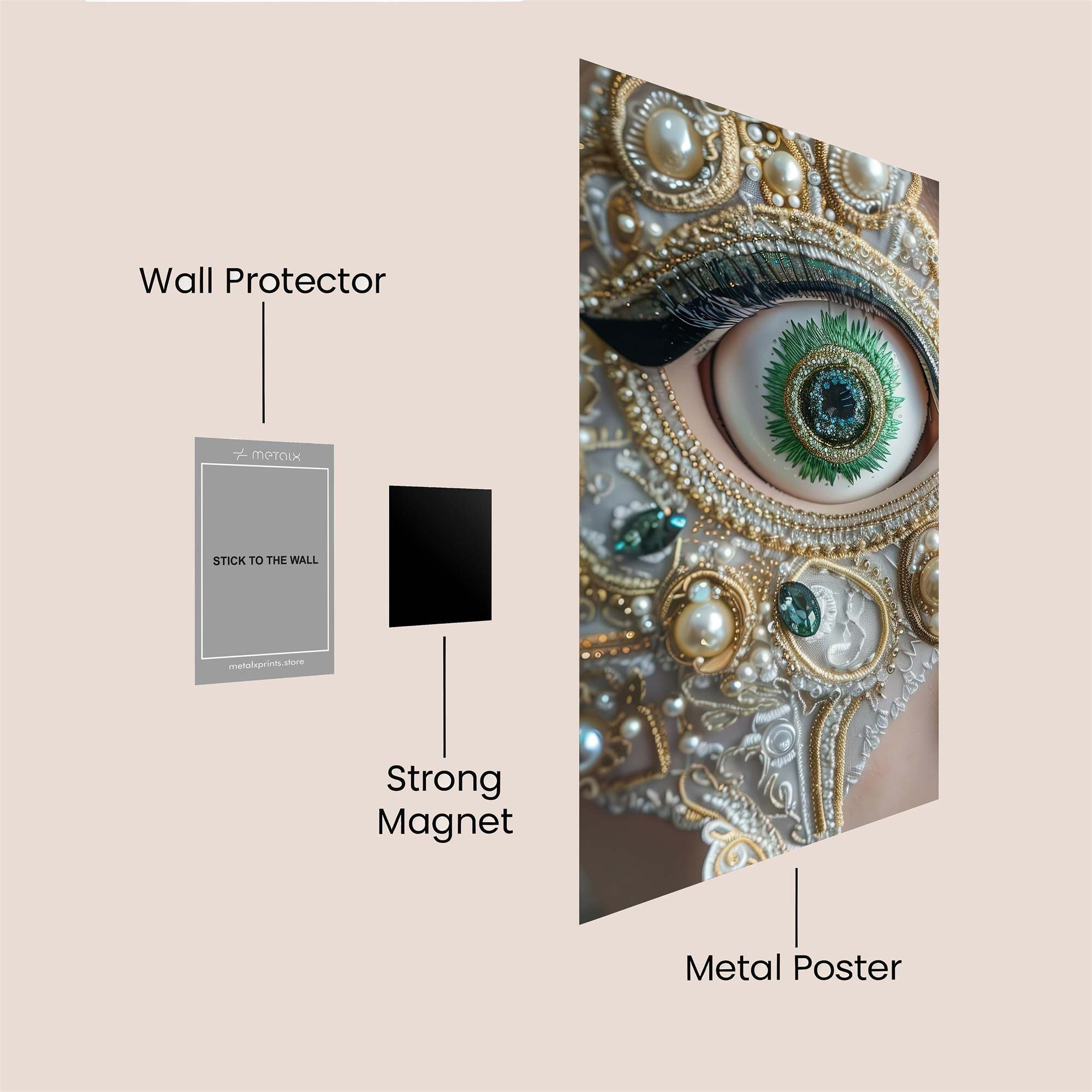 Pearl Enchantment Safe Wall Magnetic / M