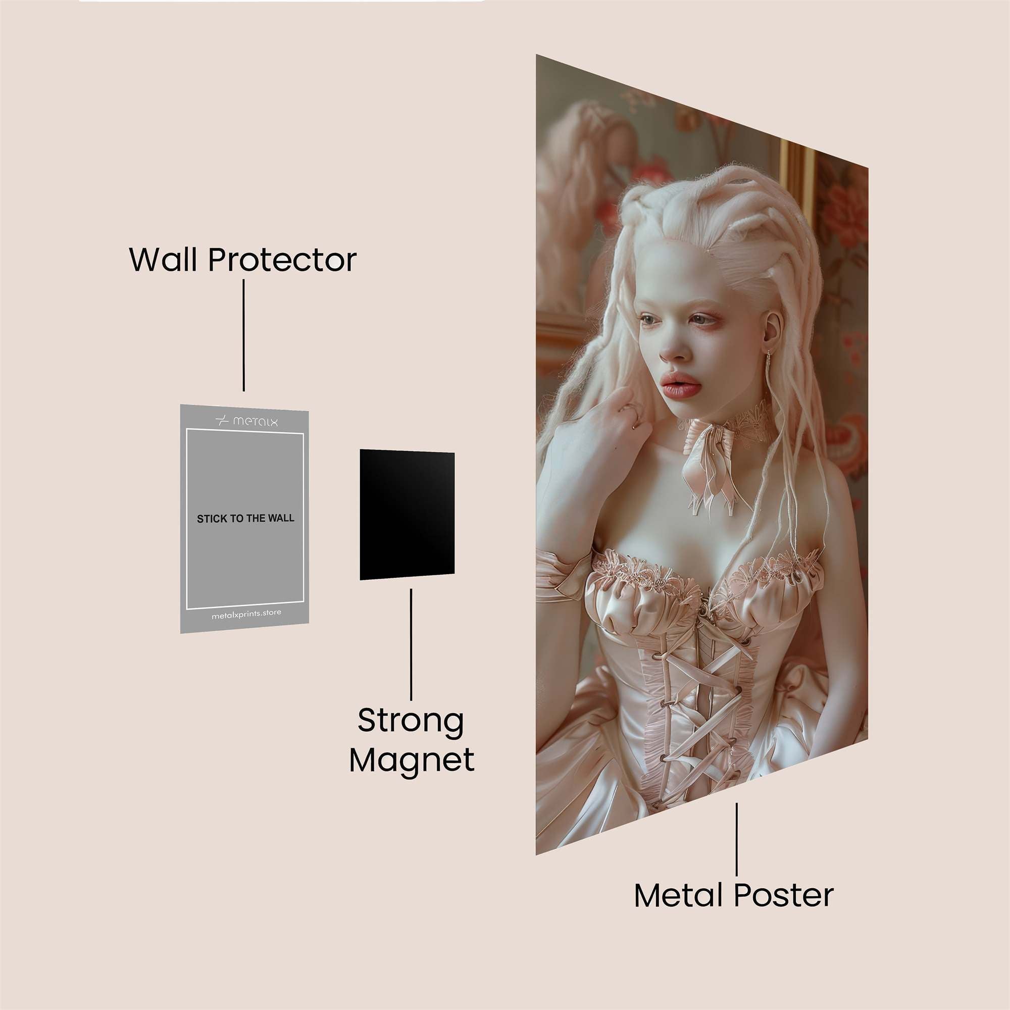 Marie Antoinette Safe Wall Magnetic / M