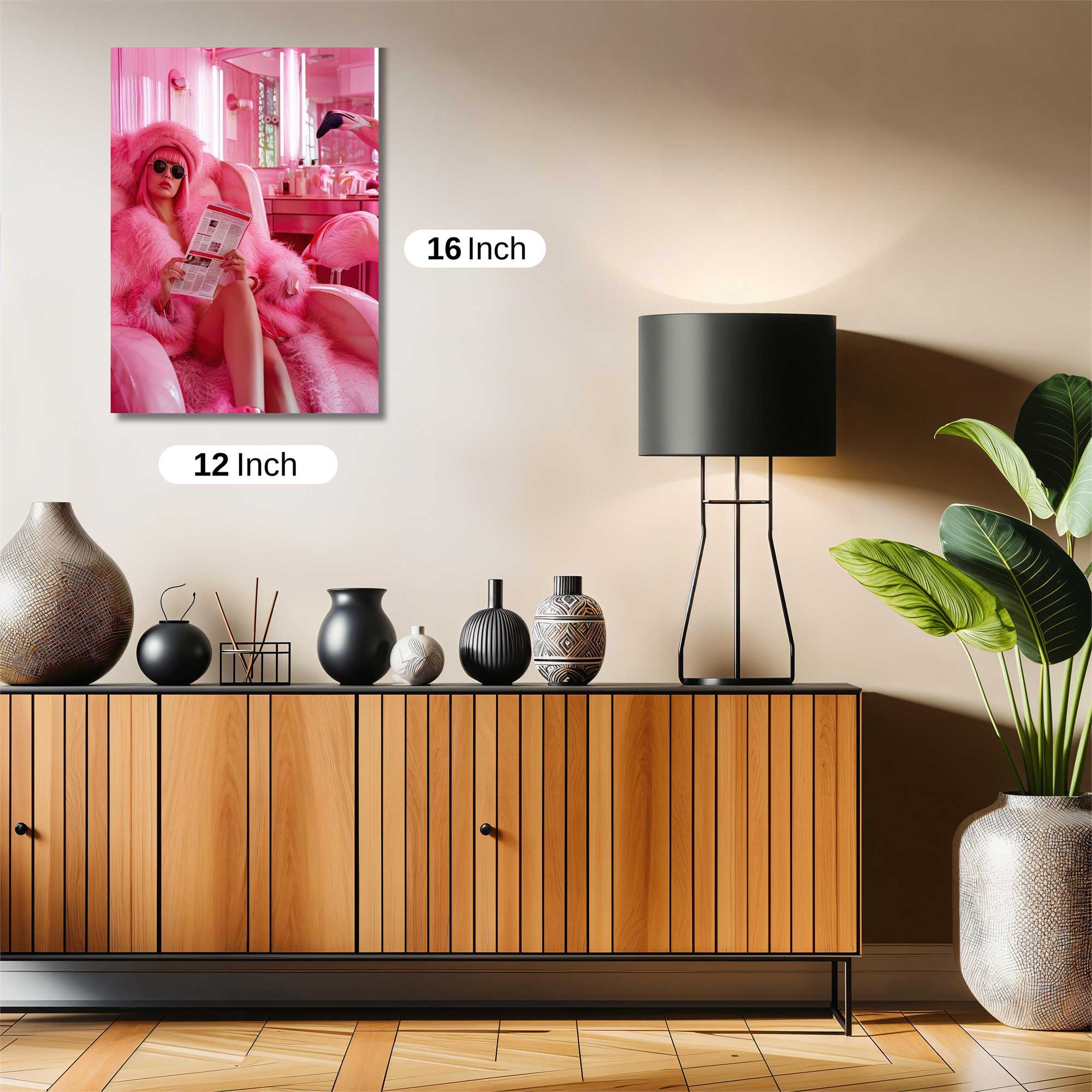 Flamingo Extravaganza Safe Wall Magnetic / M