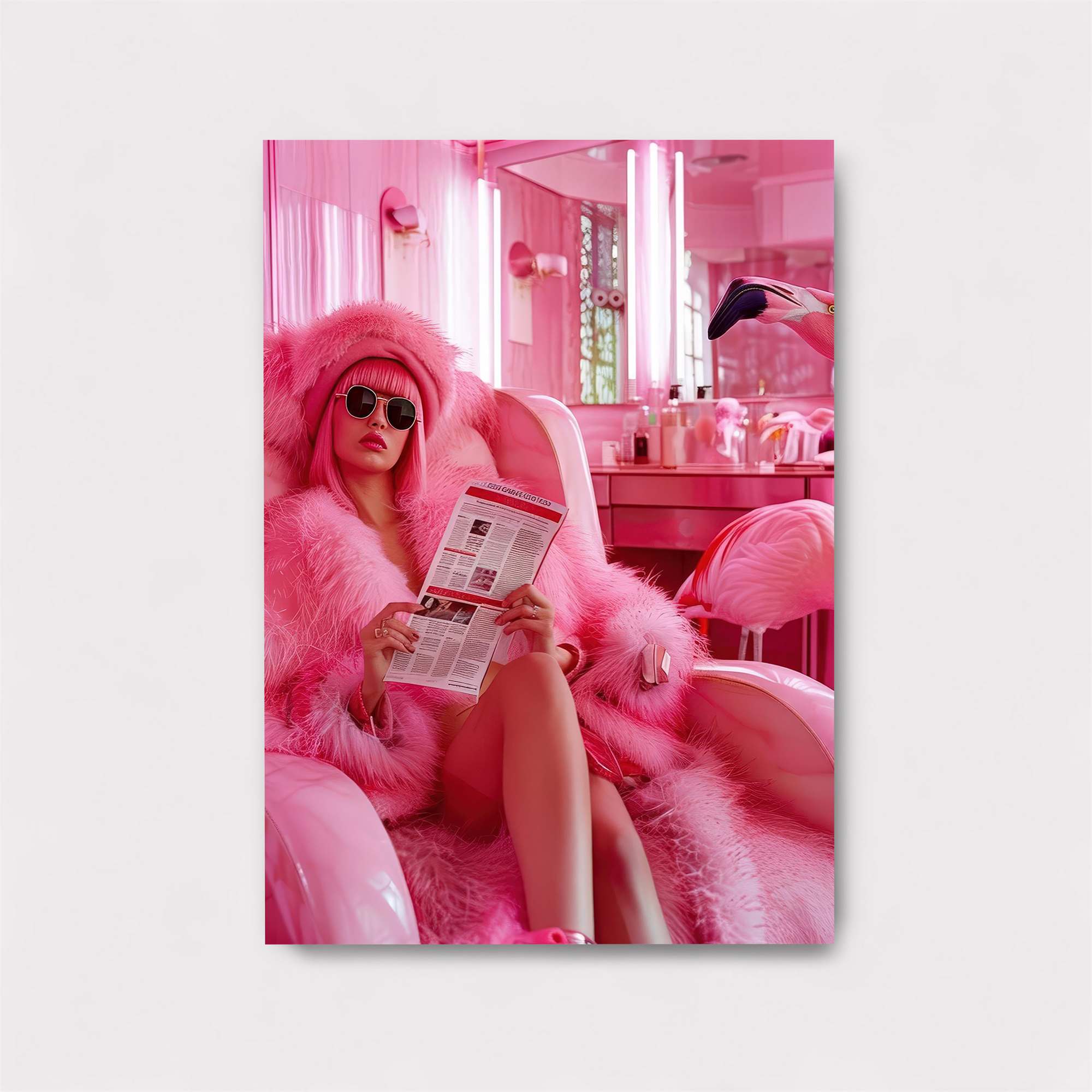 Flamingo Extravaganza Safe Wall Magnetic / M