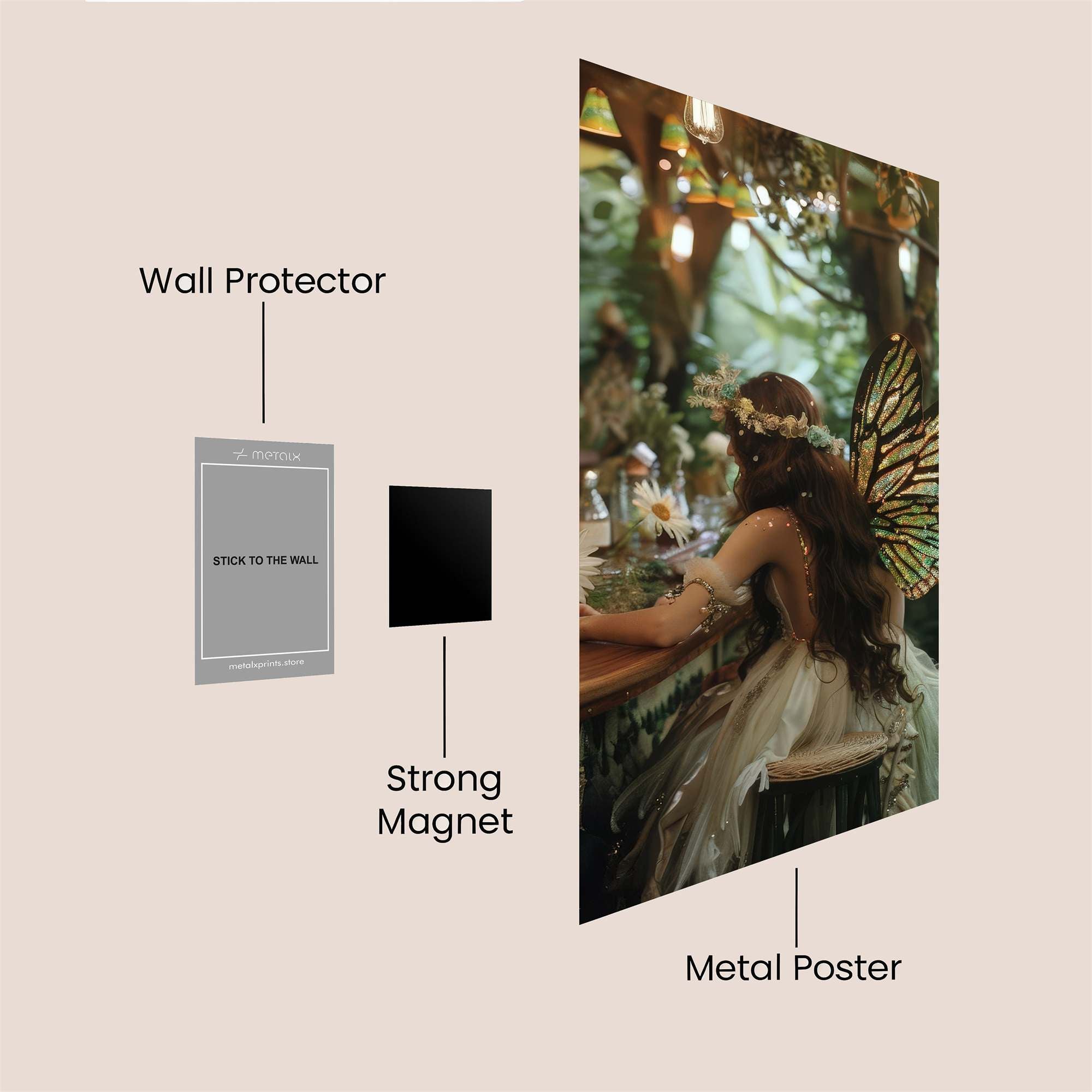 Fairy Whimsy Safe Wall Magnetic / M