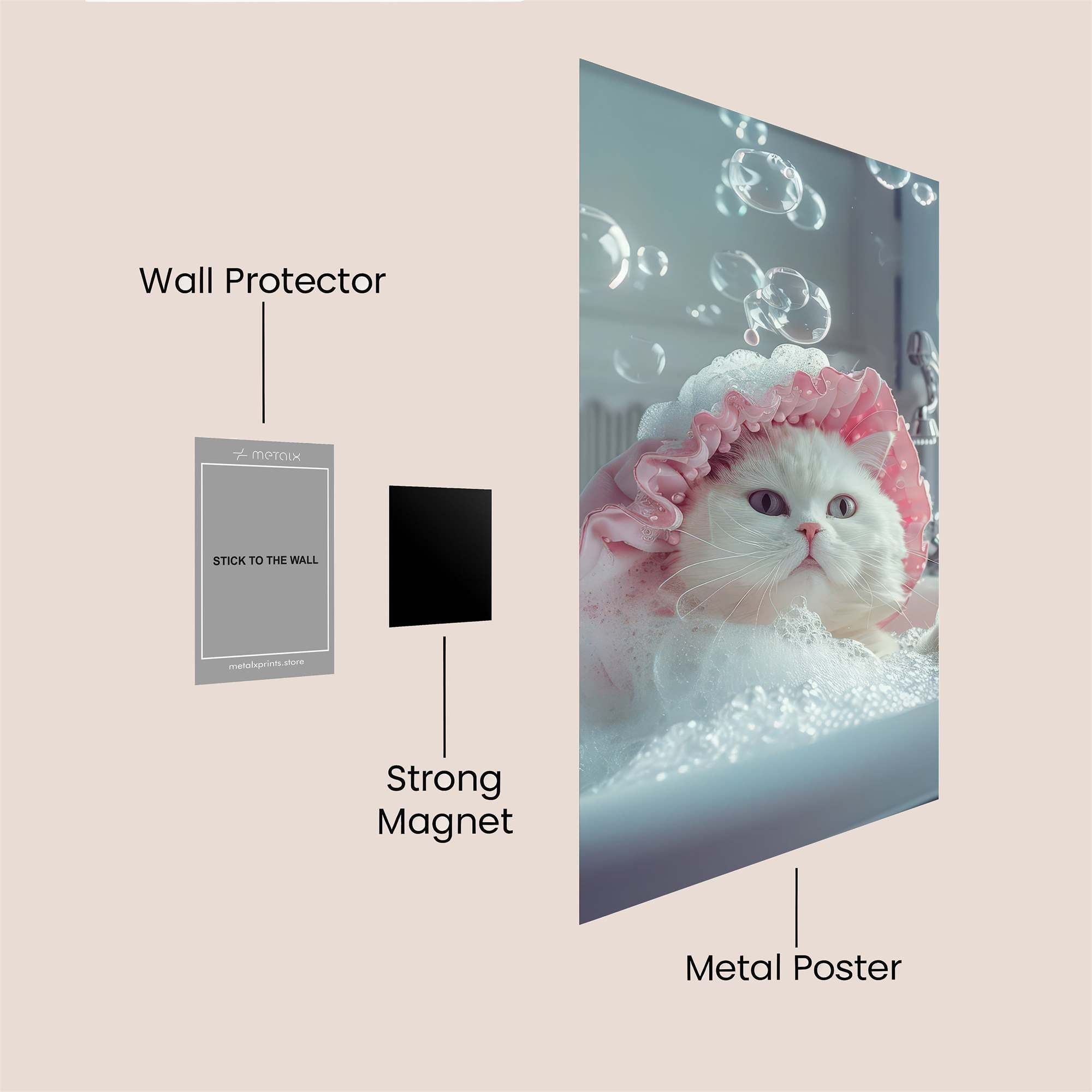 Cat Serenity Safe Wall Magnetic / M