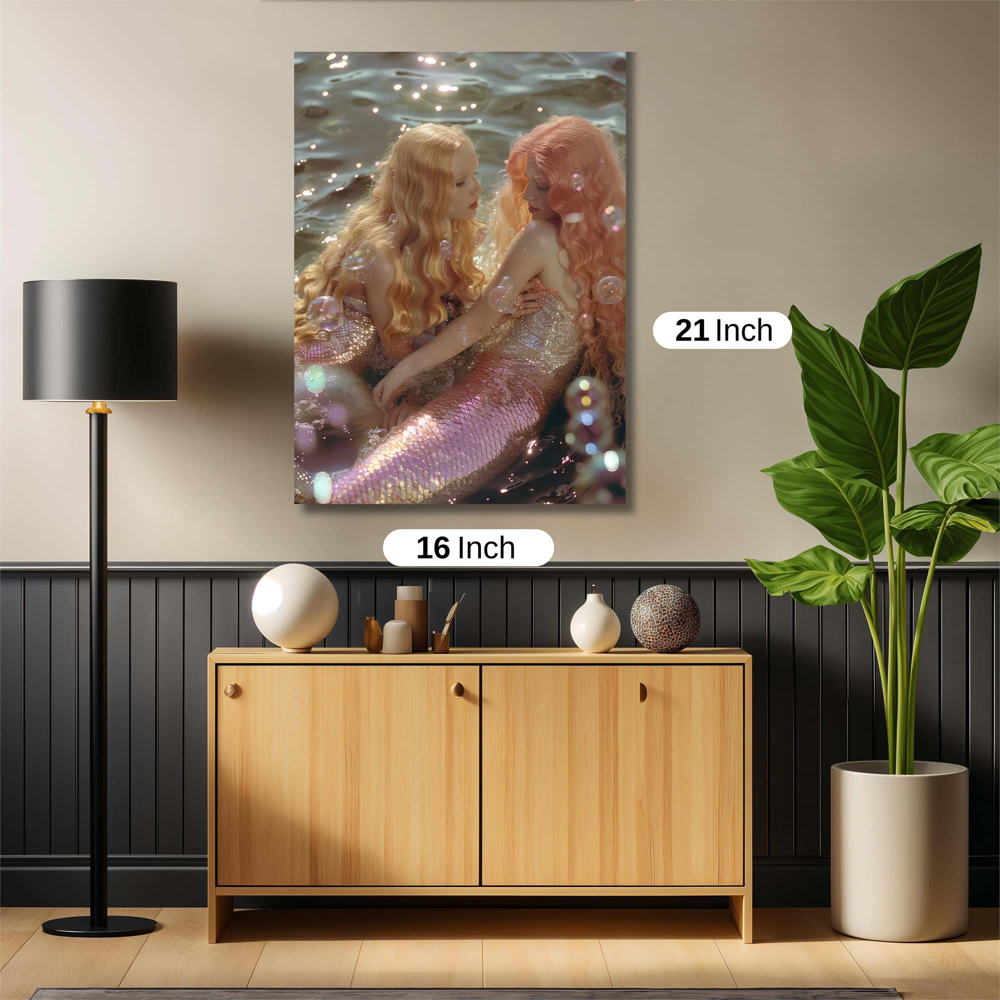 Mermaid Serenity Safe Wall Magnetic / M