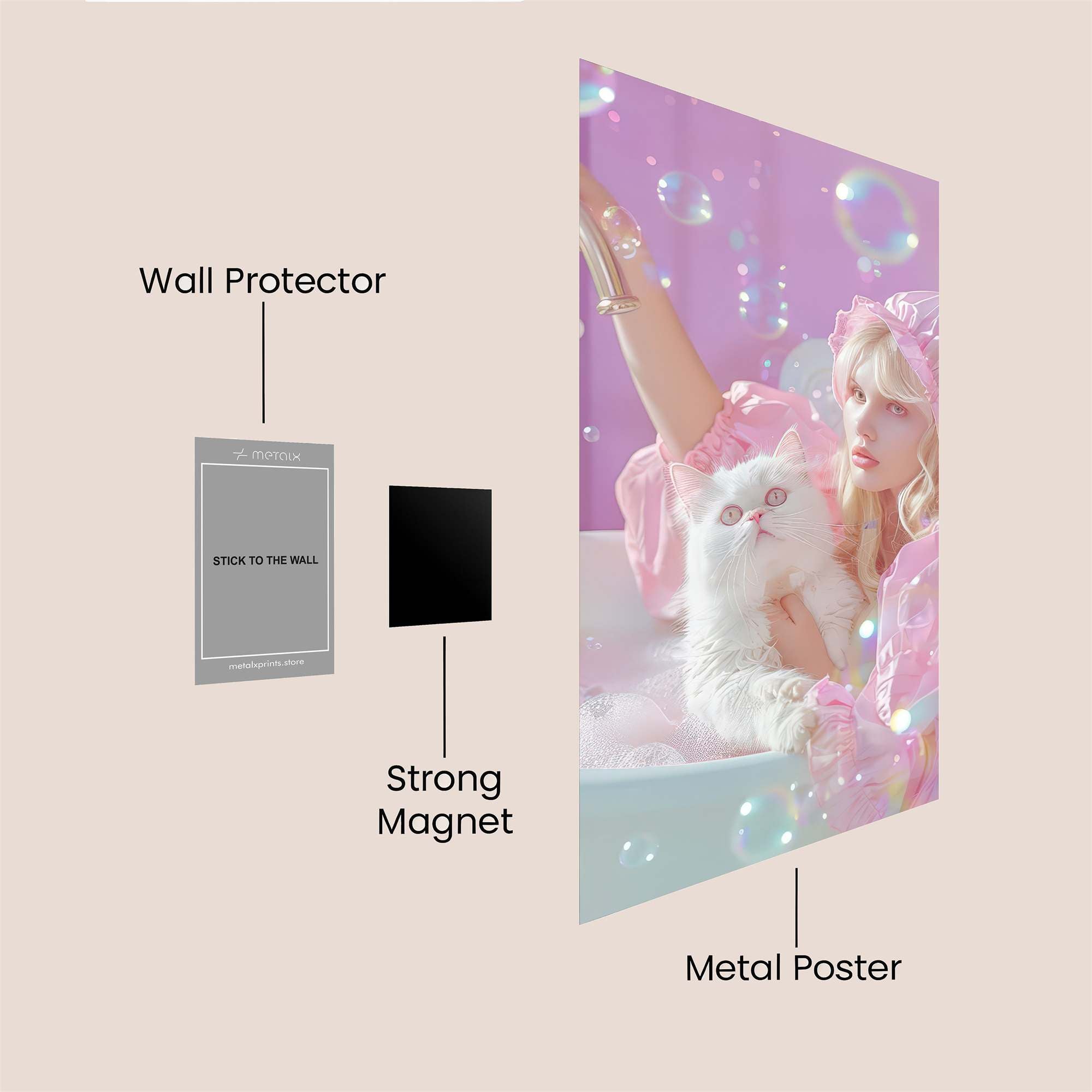 Feline Fantasy Safe Wall Magnetic / M
