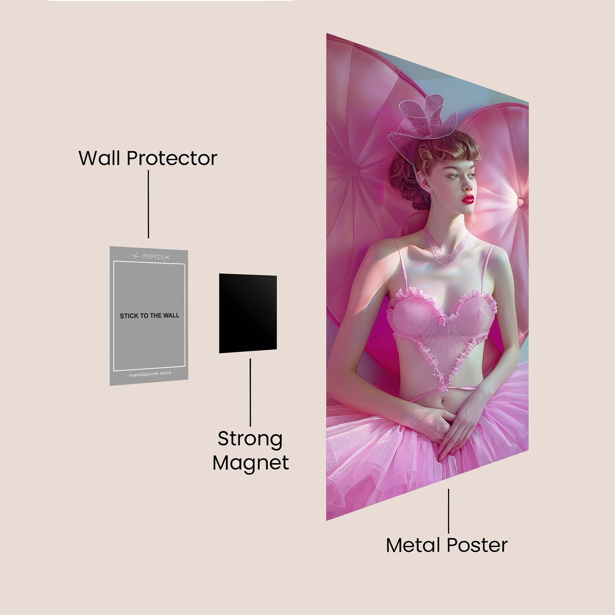 Cupid's Whimsy Safe Wall Magnetic / M
