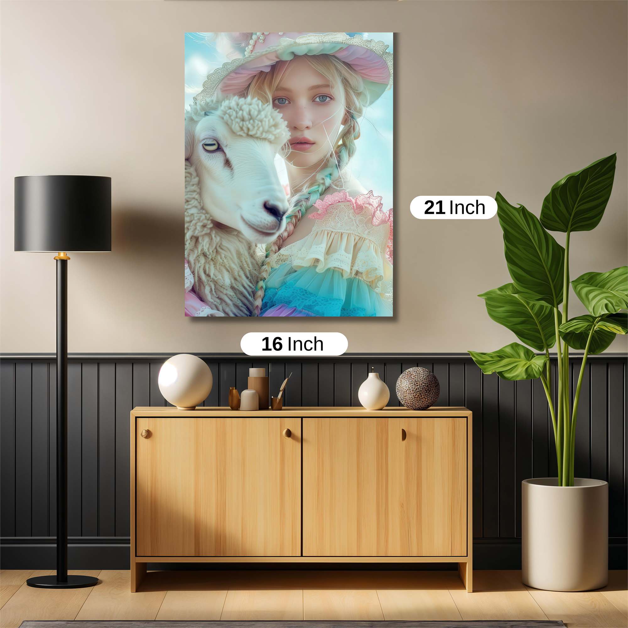 Sheepish Serenity Safe Wall Magnetic / M