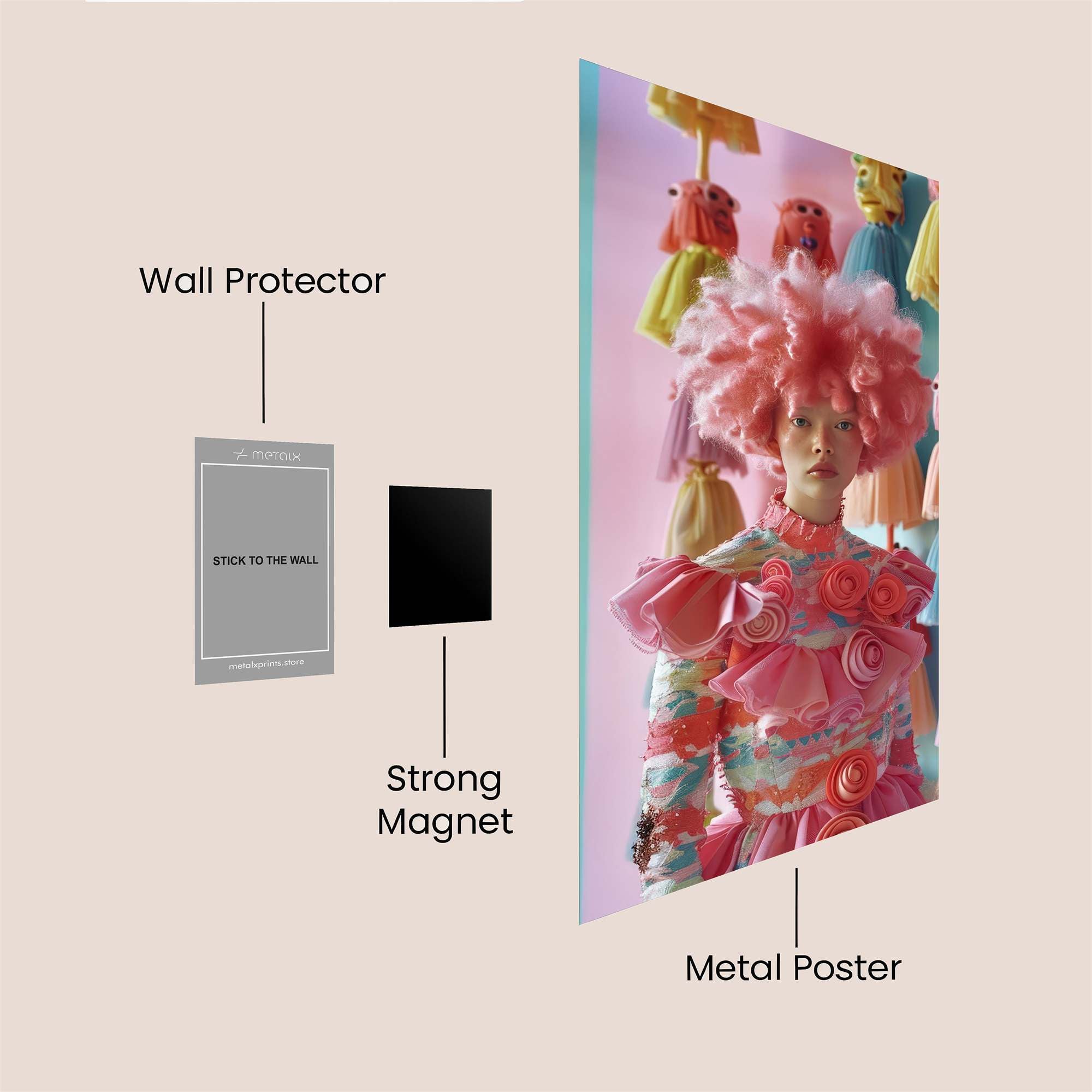 Candy Whimsy Safe Wall Magnetic / M