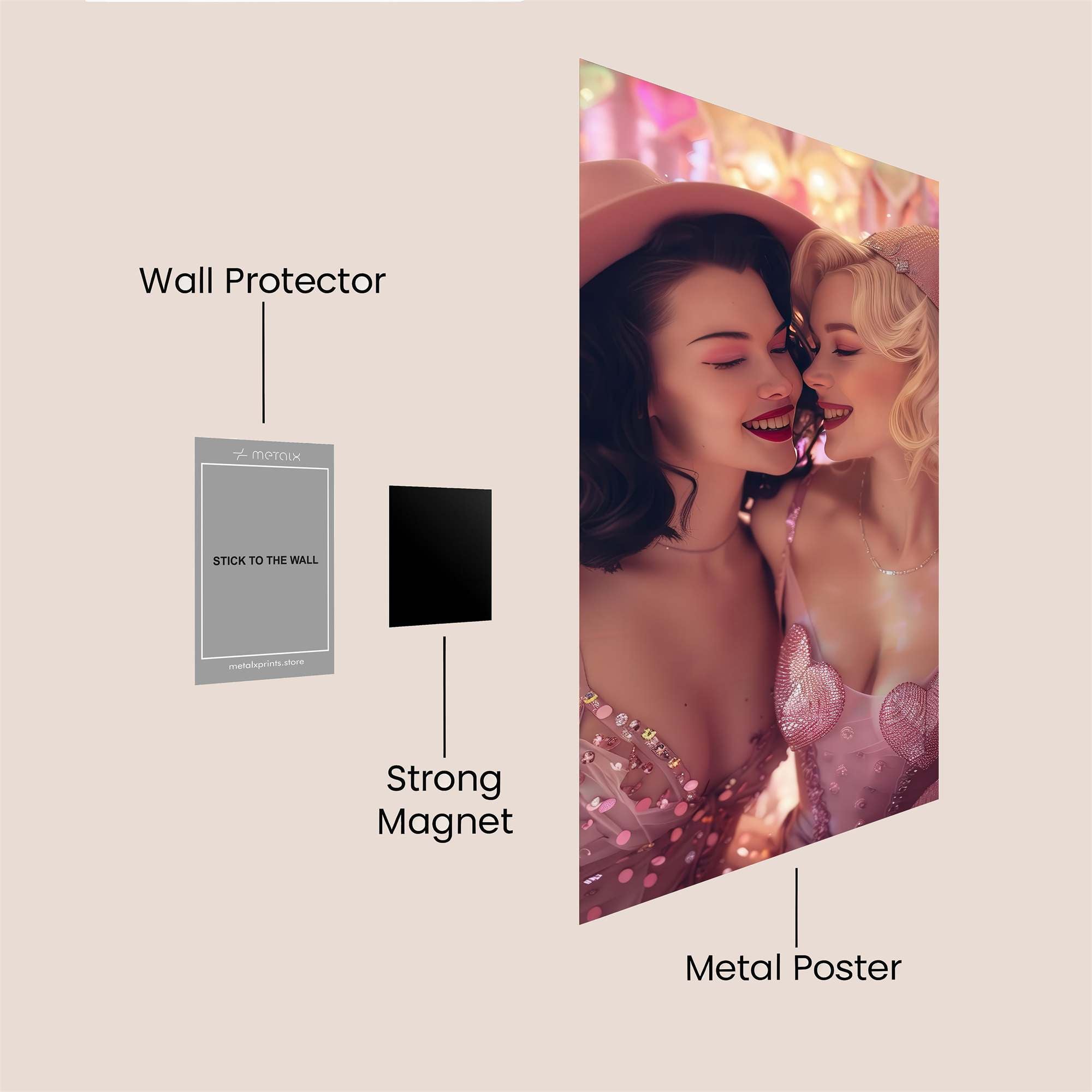 LoveWhispers Safe Wall Magnetic / M