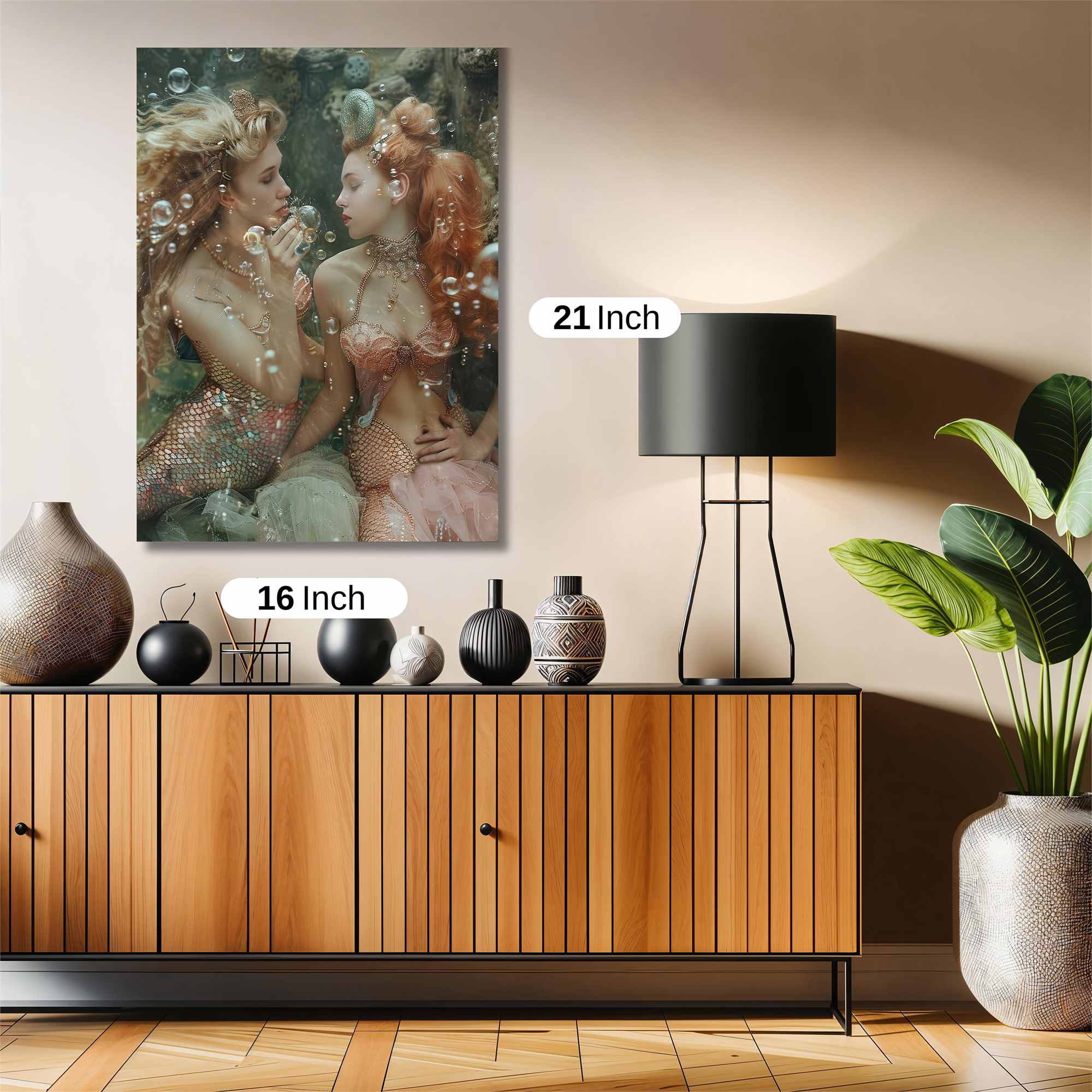 Mermaid Whimsy Safe Wall Magnetic / M