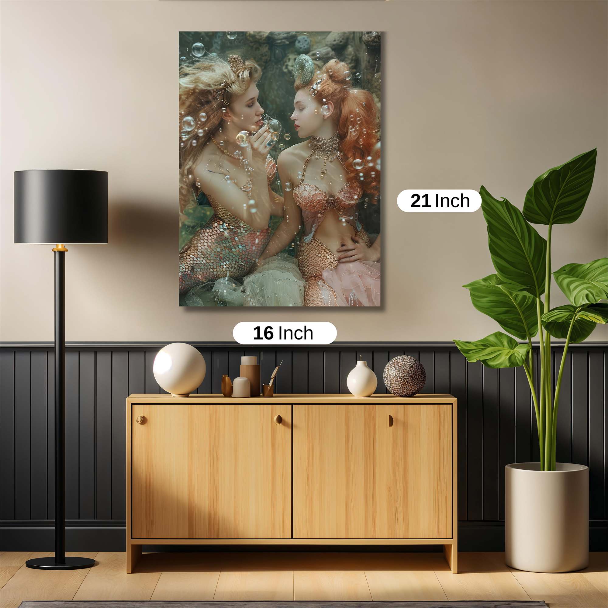 Mermaid Whimsy Safe Wall Magnetic / M
