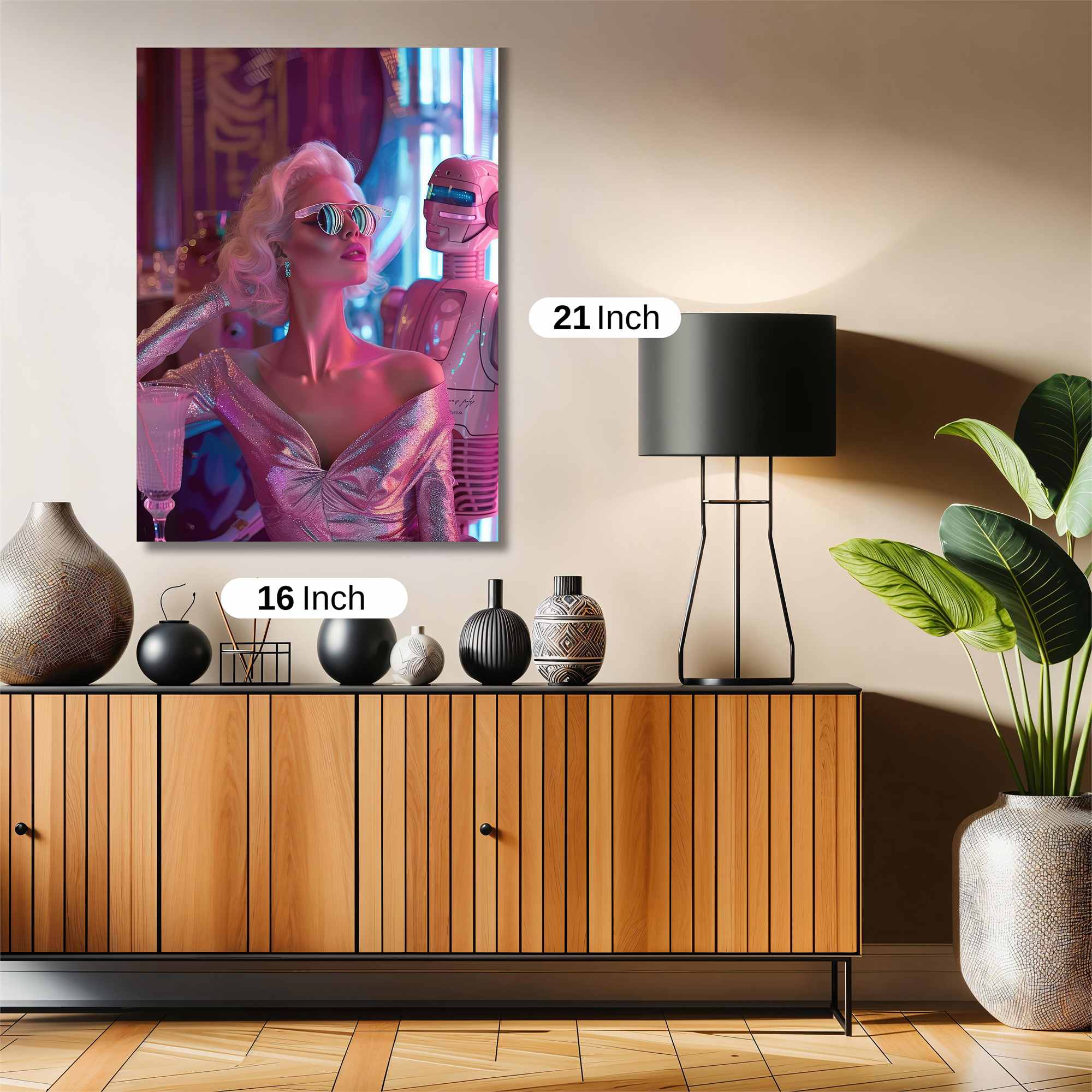 Robot Glamour Safe Wall Magnetic / M