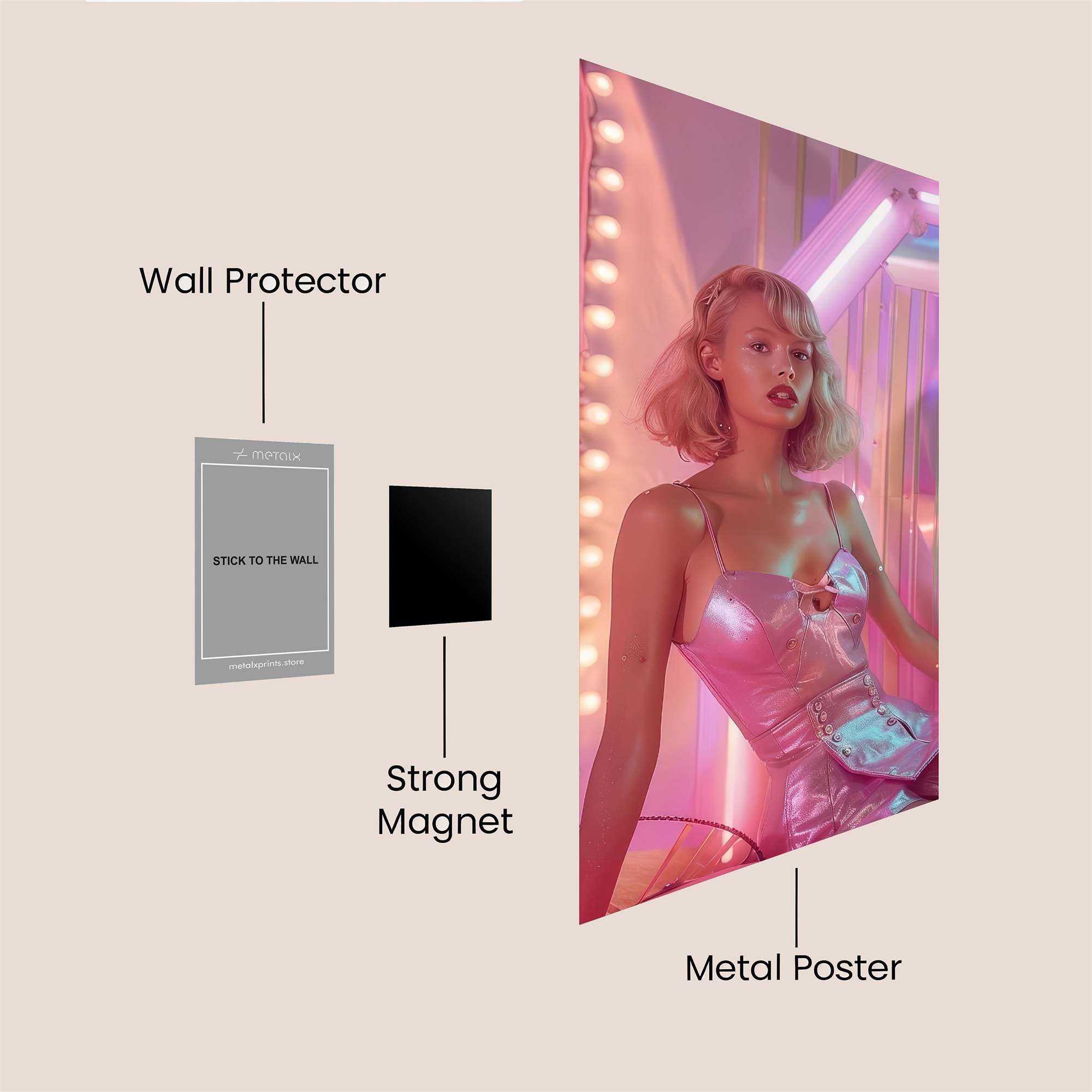 Neon Dream Safe Wall Magnetic / M