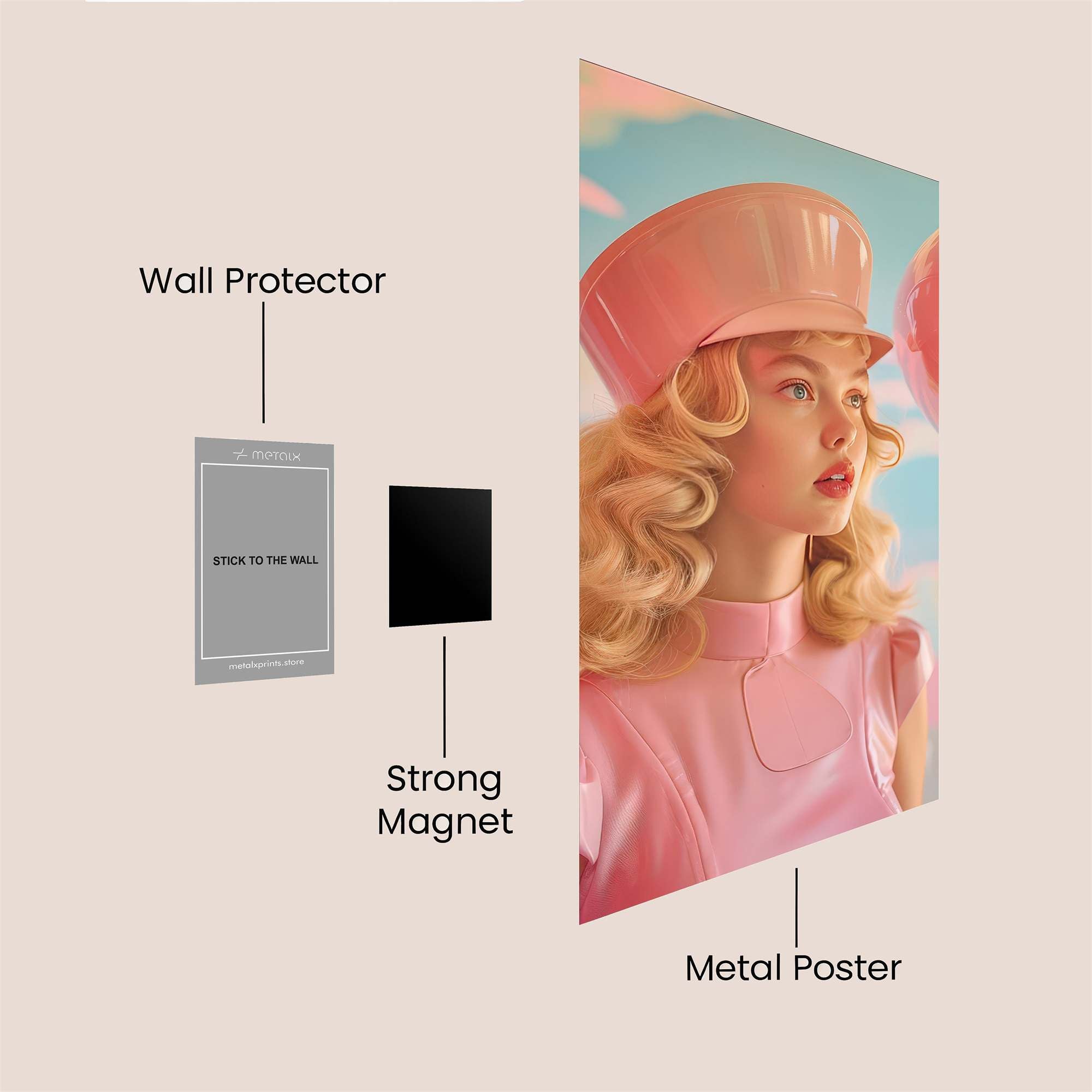 Retro Dreamer Safe Wall Magnetic / M