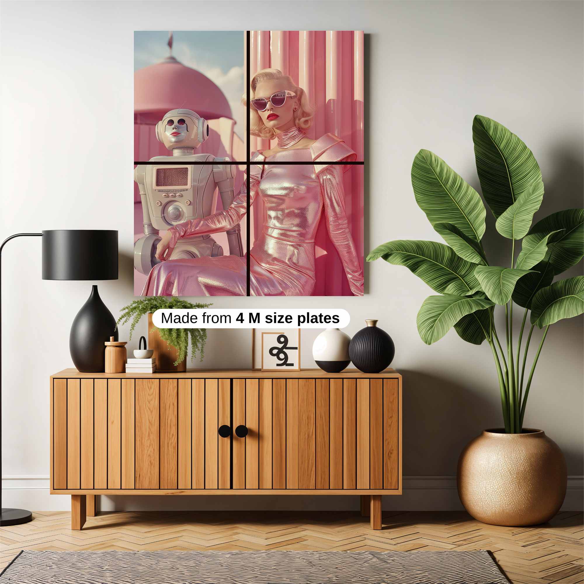 Retro Futurism Safe Wall Magnetic / M