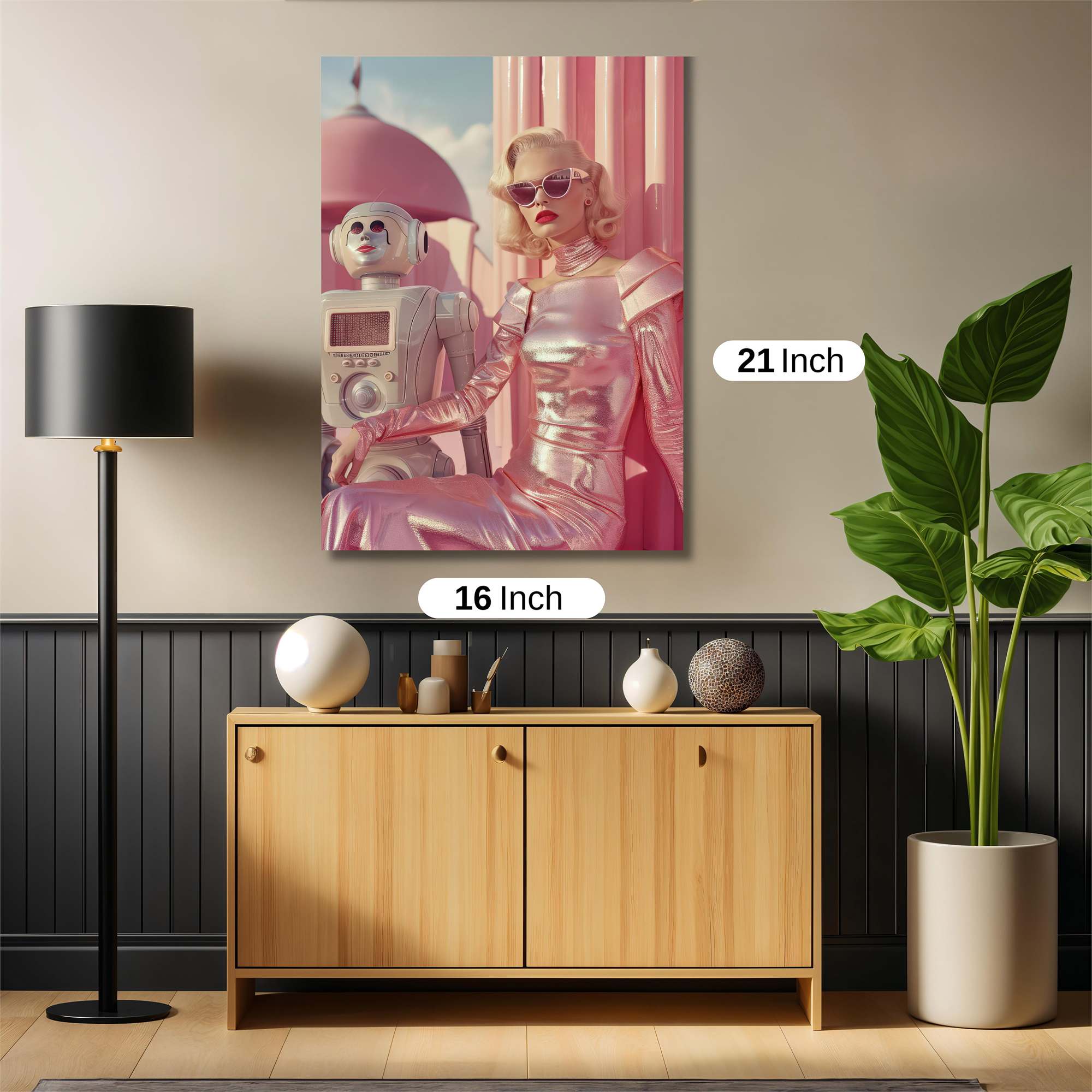 Retro Futurism Safe Wall Magnetic / M
