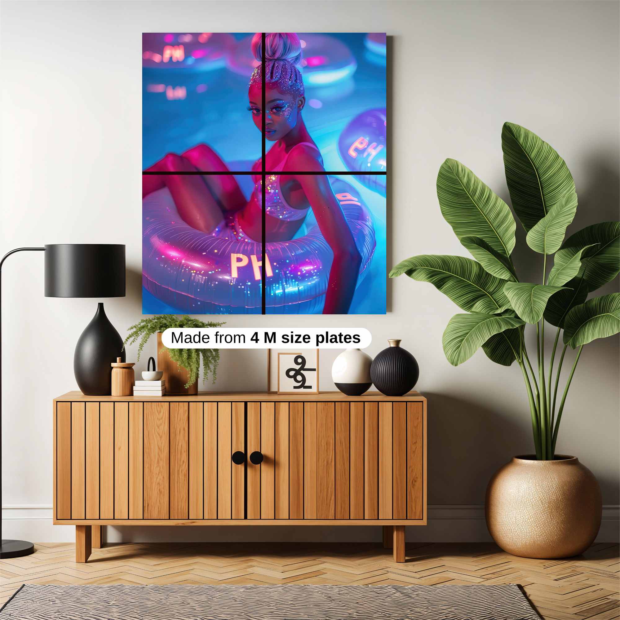 Neon Bliss Safe Wall Magnetic / M
