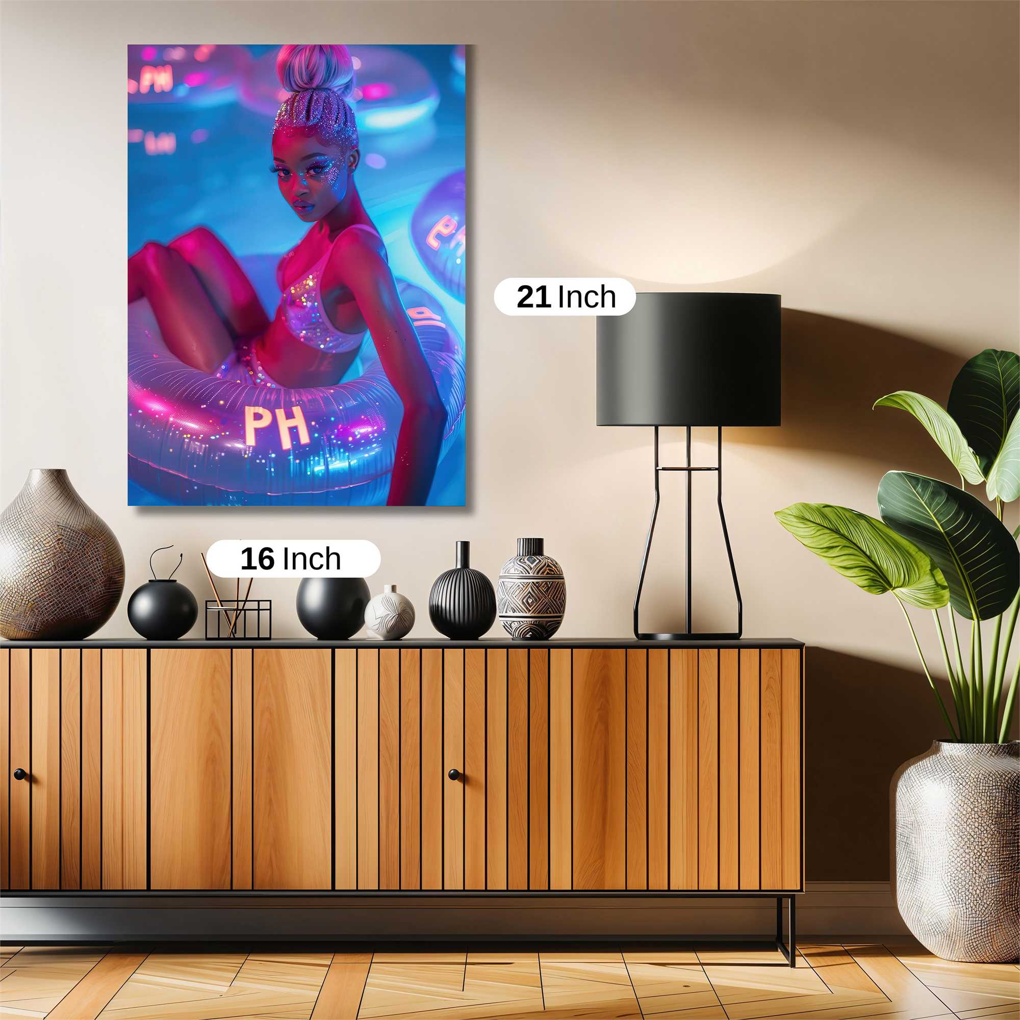 Neon Bliss Safe Wall Magnetic / M
