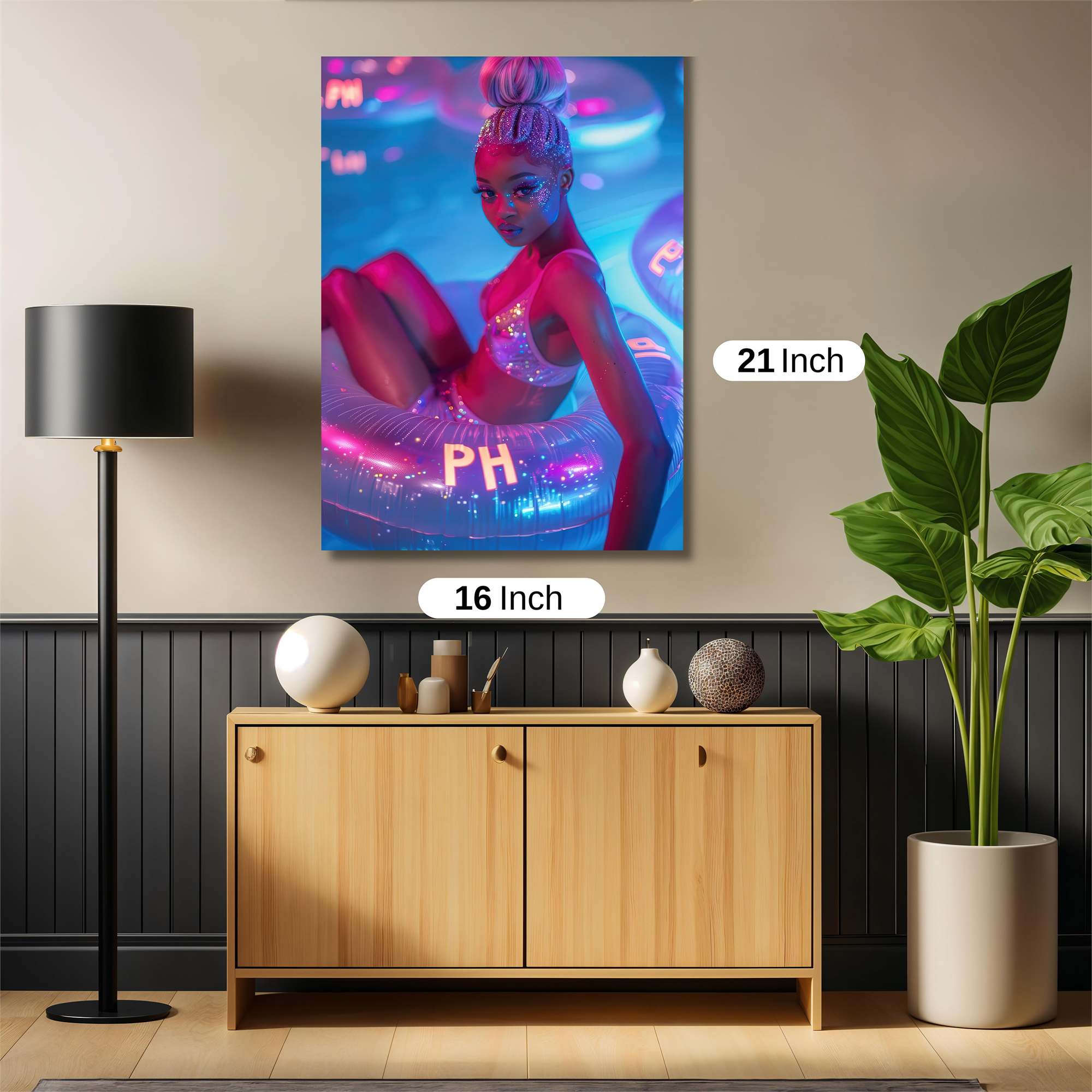 Neon Bliss Safe Wall Magnetic / M
