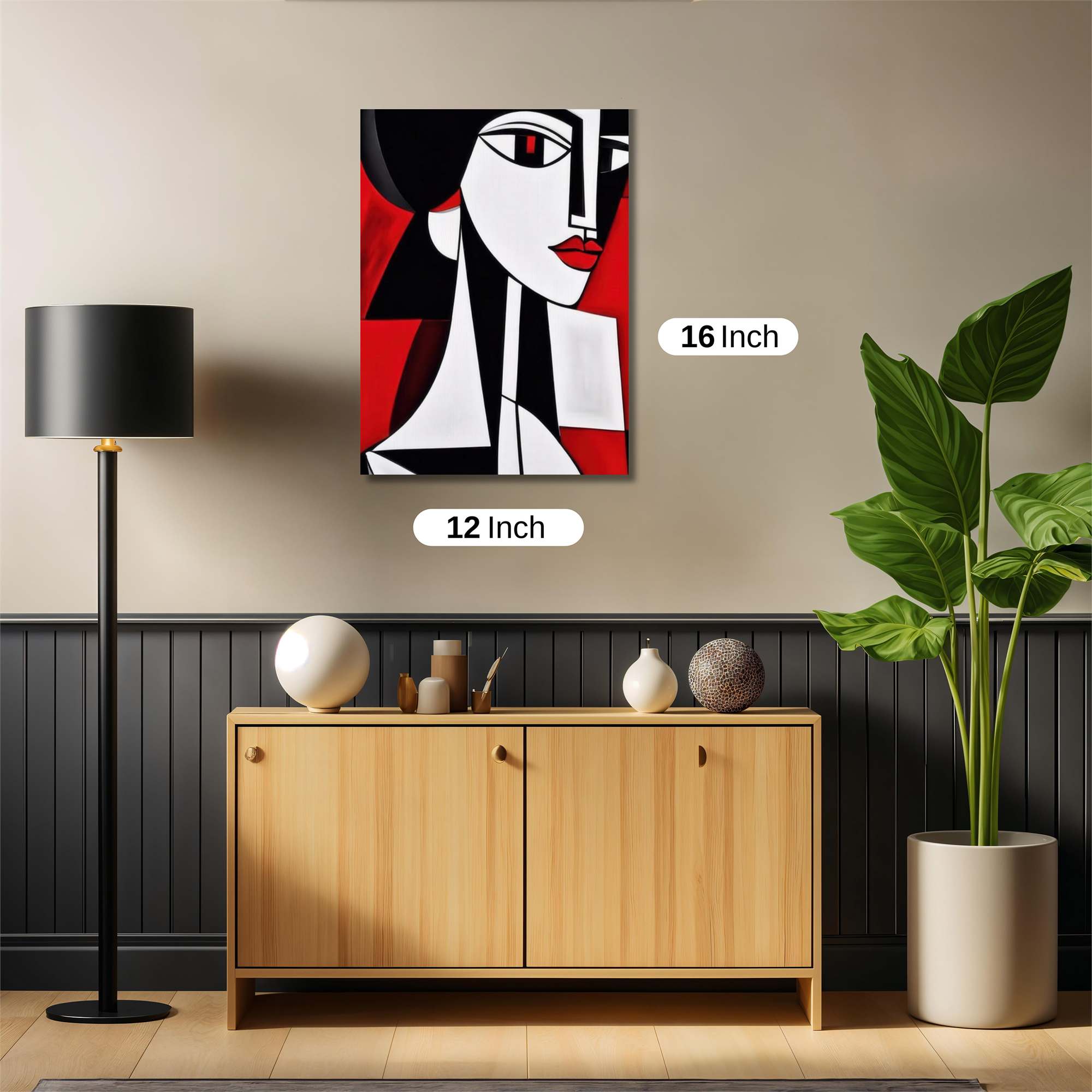 Cubist Elegance Safe Wall Magnetic / M