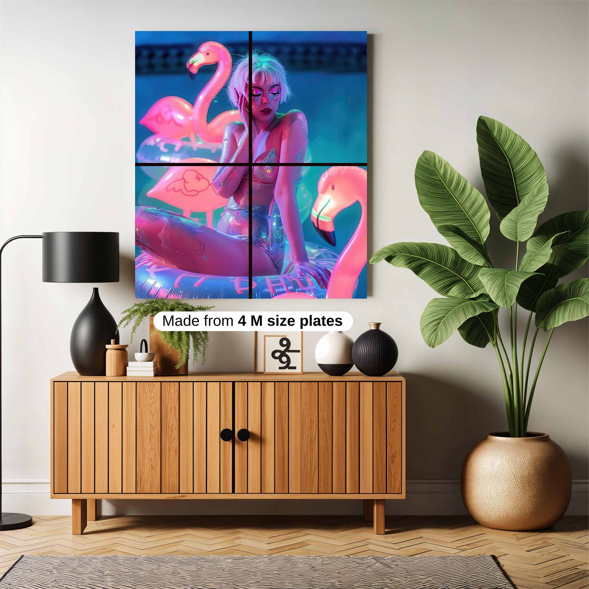Flamingo Fantasy Safe Wall Magnetic / M