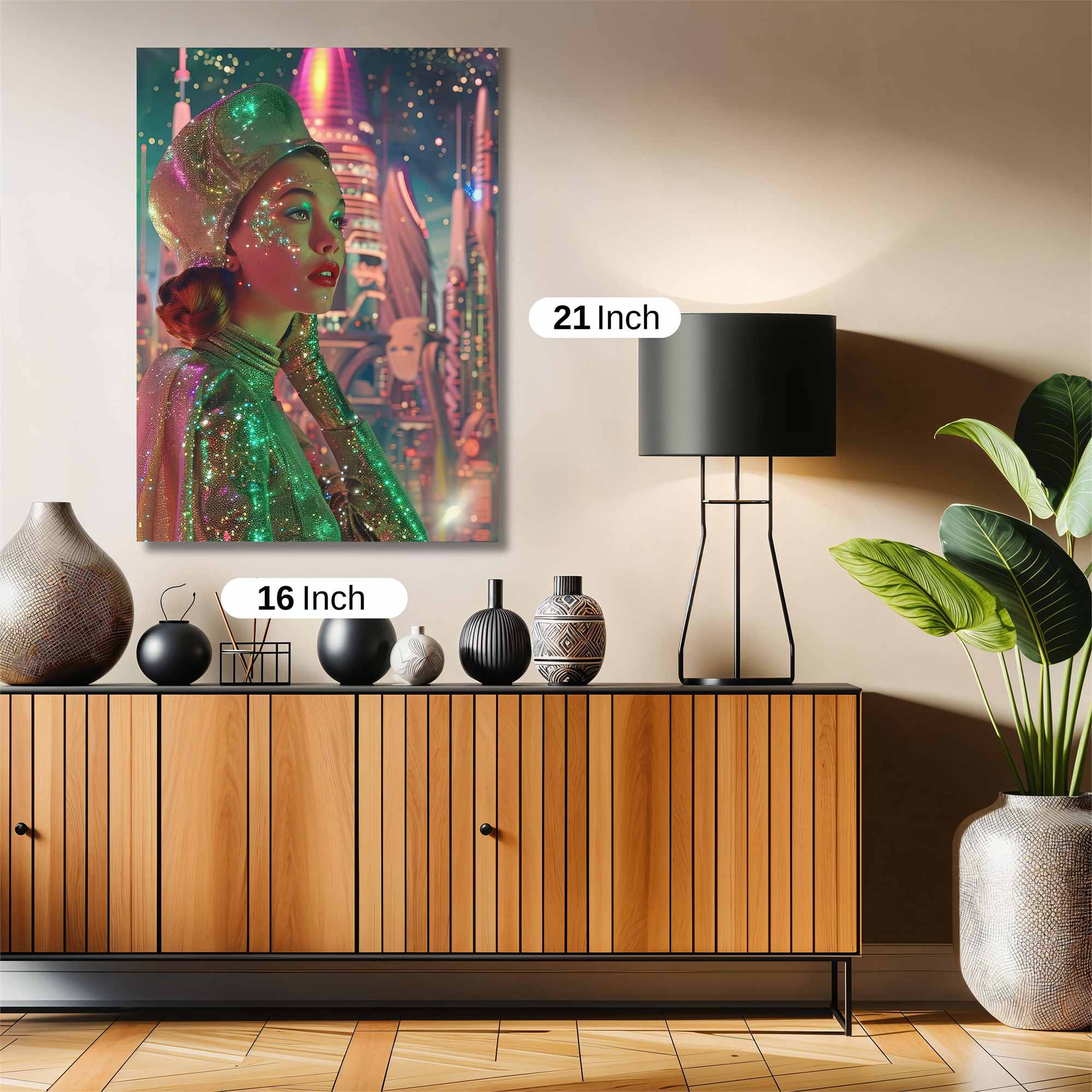 Futuristic Glamour Safe Wall Magnetic / M