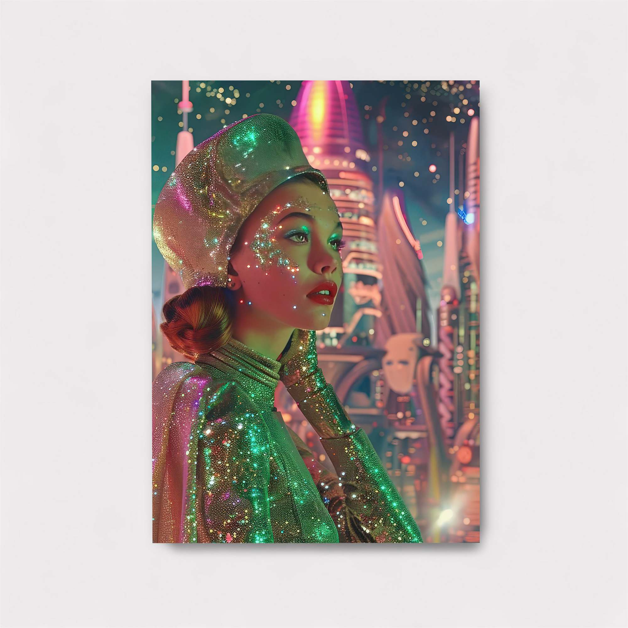 Futuristic Glamour Safe Wall Magnetic / M