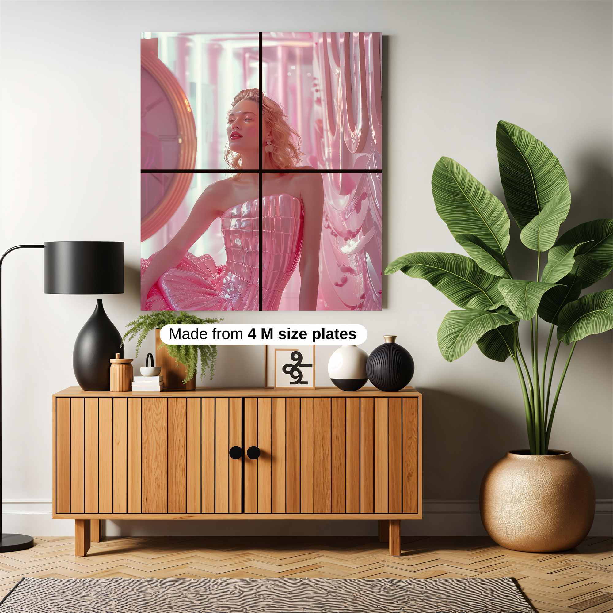 Pink Dreamscape Safe Wall Magnetic / M