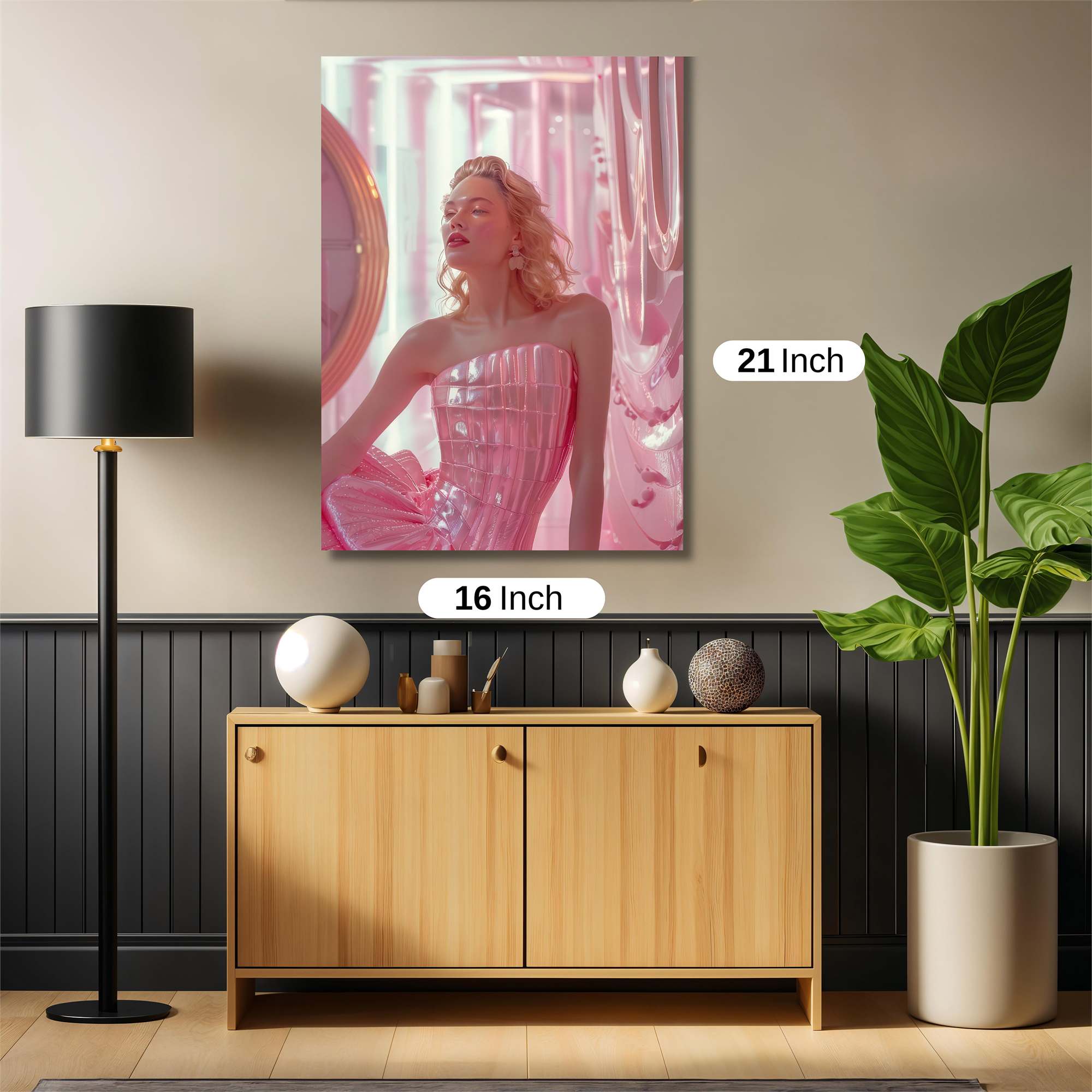 Pink Dreamscape Safe Wall Magnetic / M