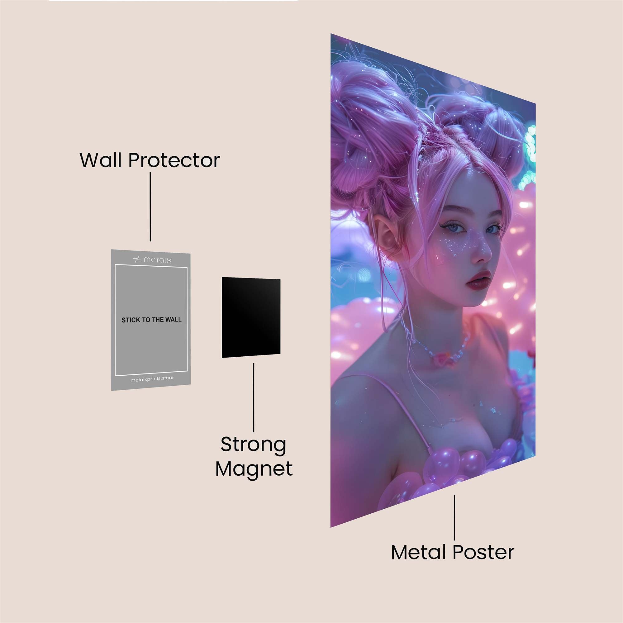 Neon Dream Safe Wall Magnetic / M