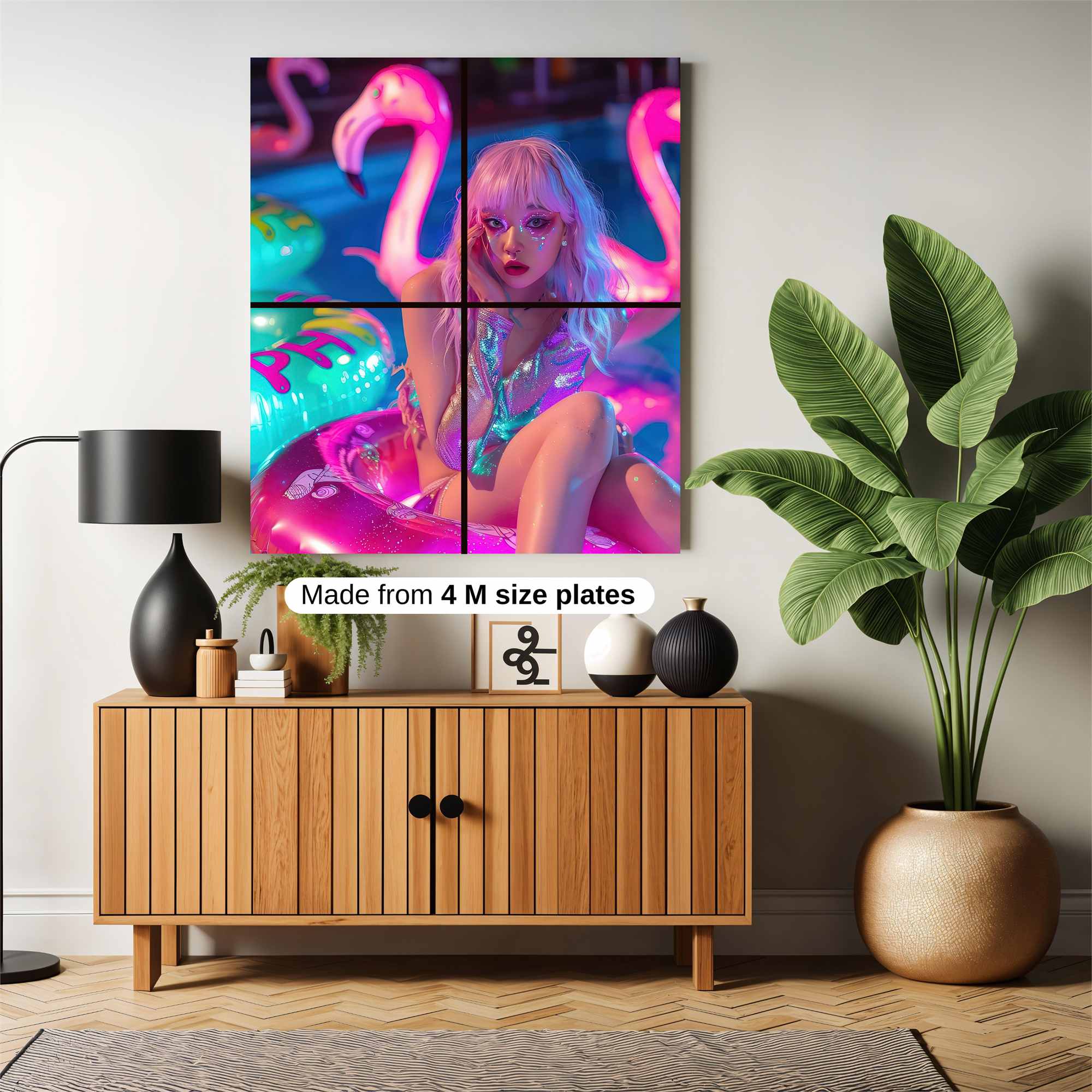 Flamingo Fantasy Safe Wall Magnetic / M