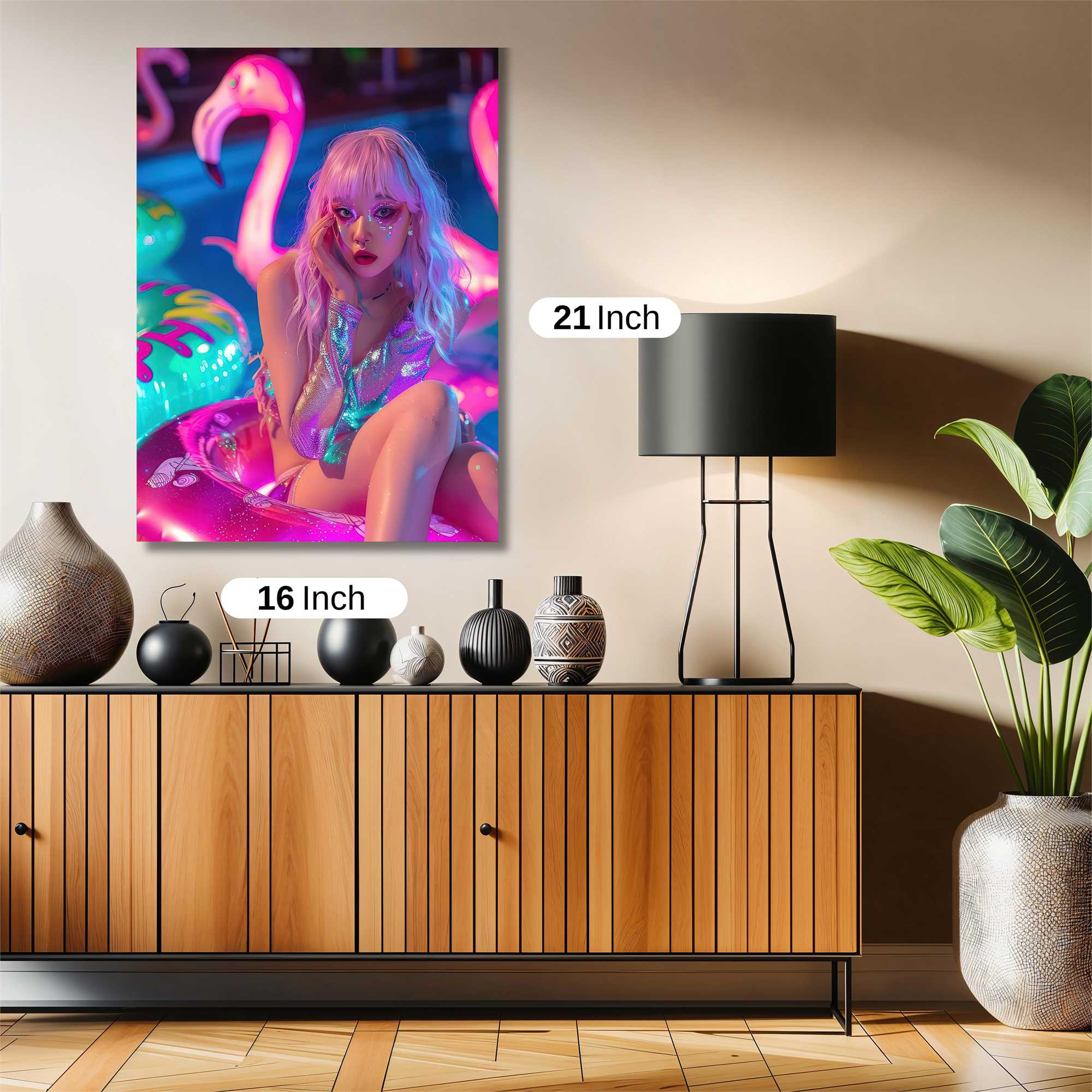 Flamingo Fantasy Safe Wall Magnetic / M