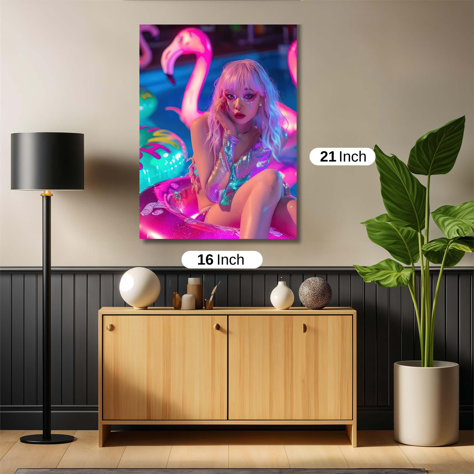 Flamingo Fantasy Safe Wall Magnetic / M