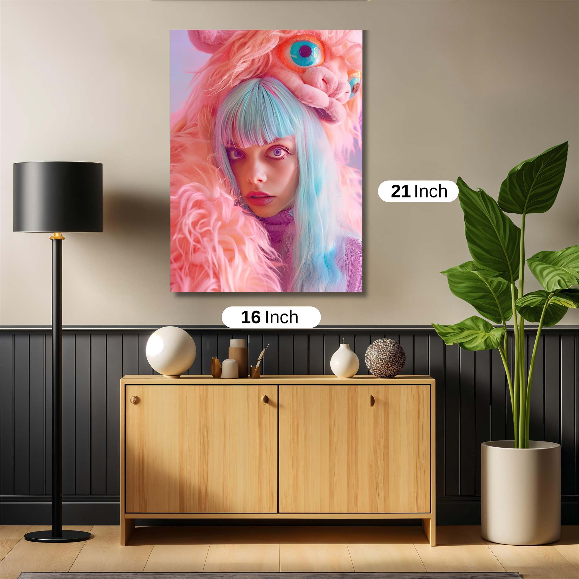 Llama Whimsy Safe Wall Magnetic / M