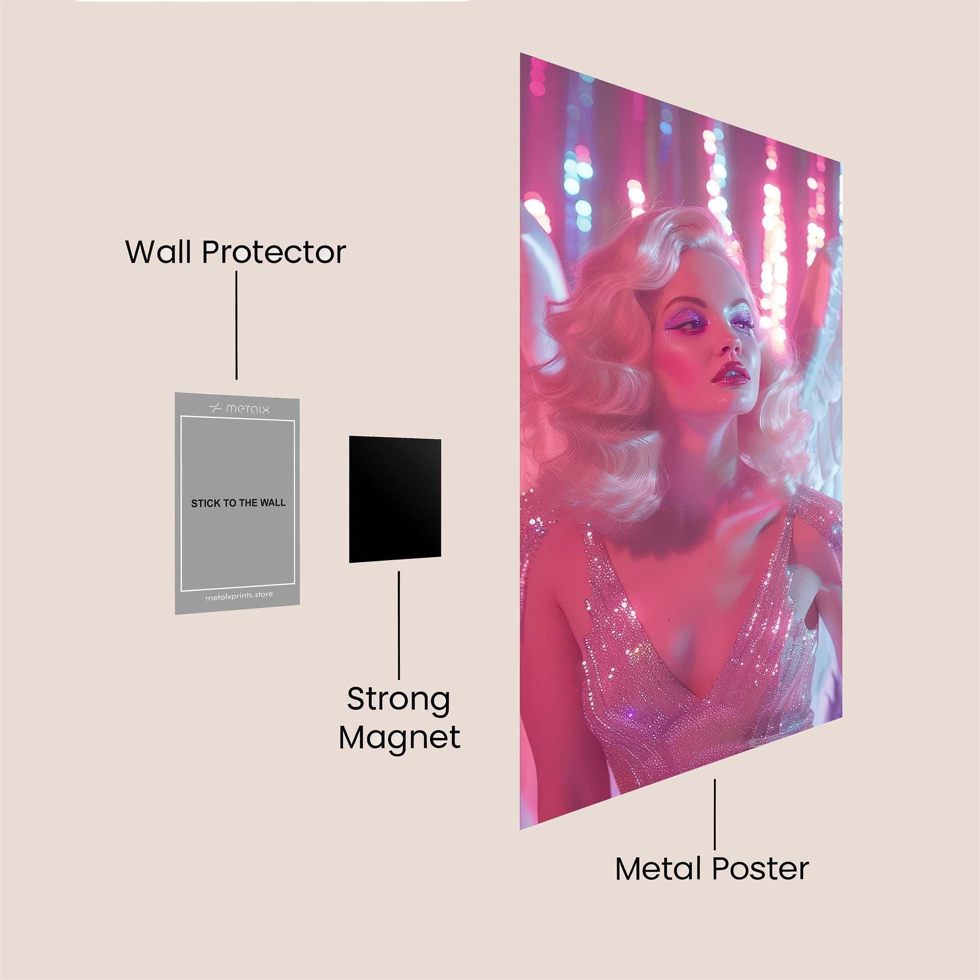 Angel Rave Safe Wall Magnetic / M