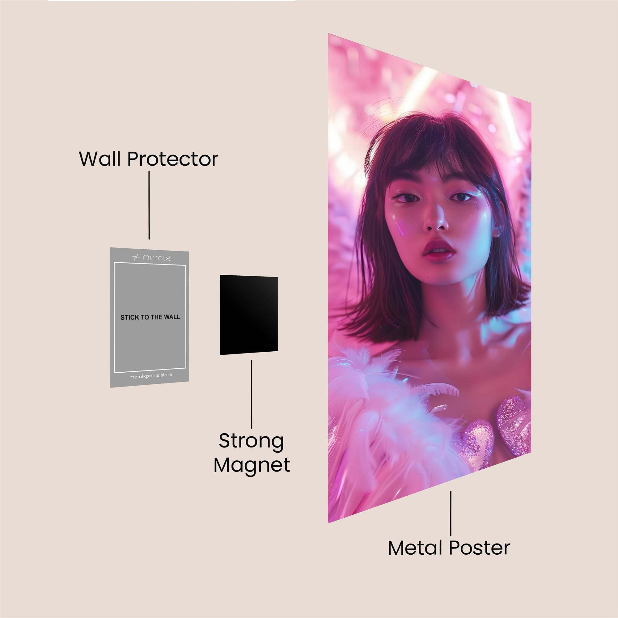 Angel Whimsy Safe Wall Magnetic / M