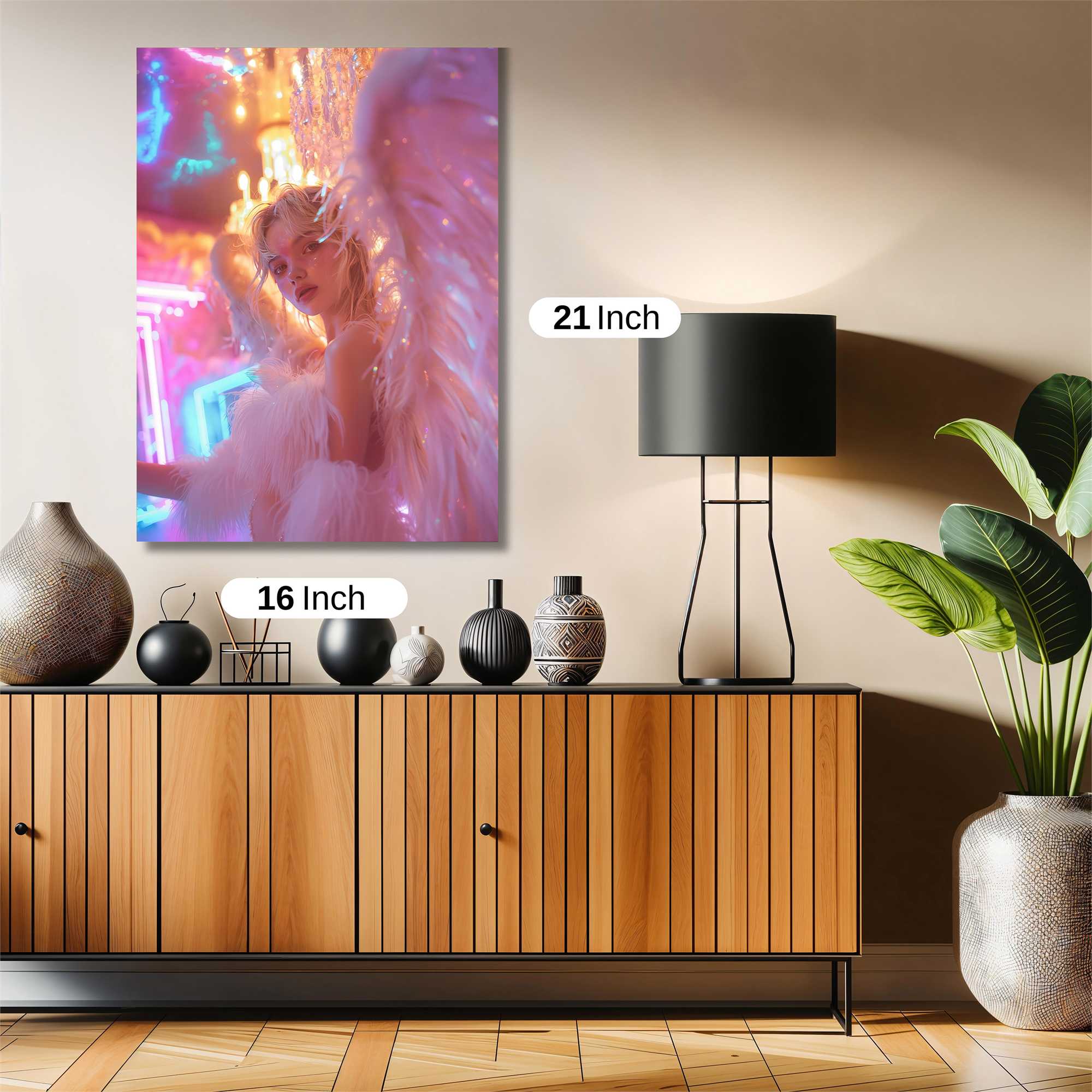 Neon Angel Safe Wall Magnetic / M