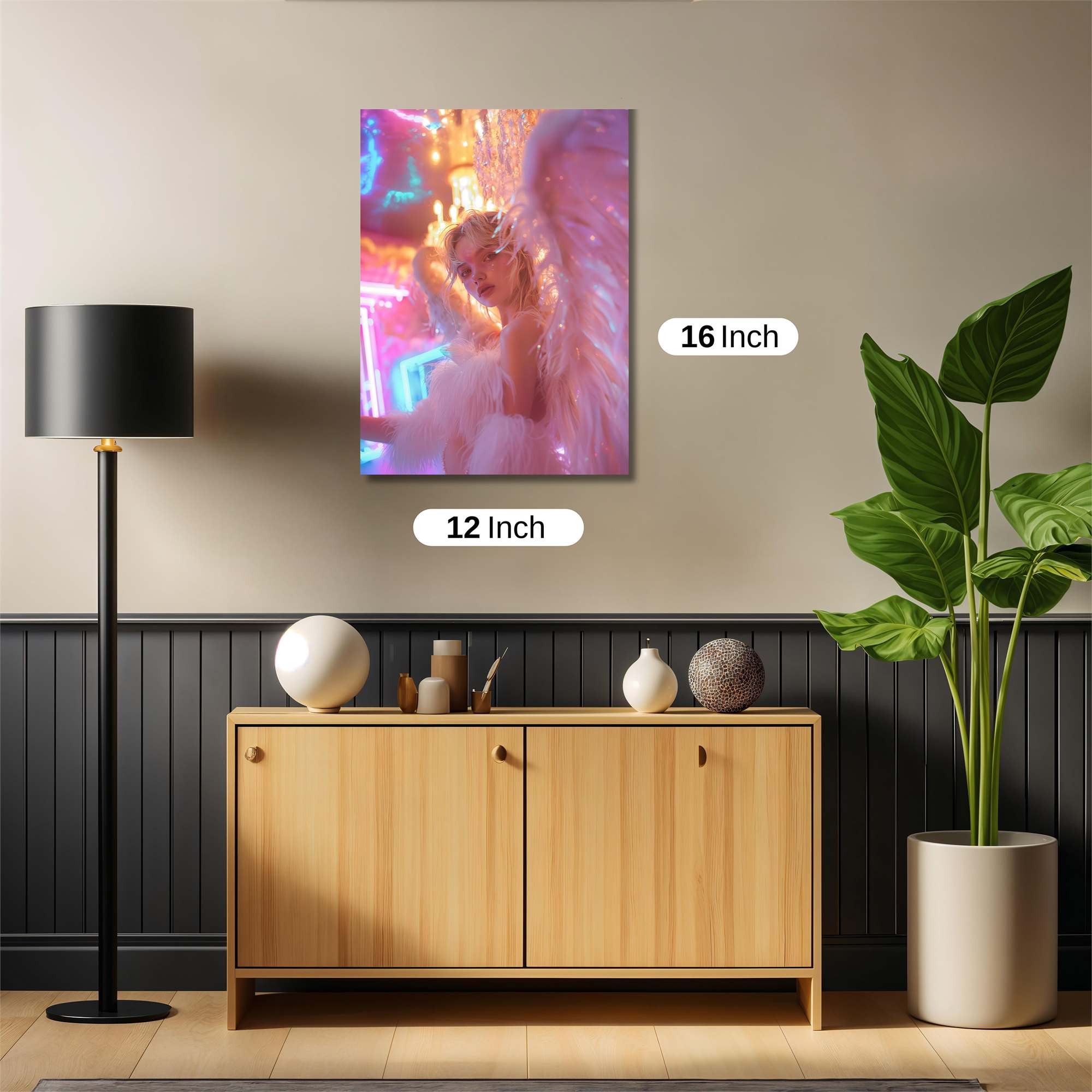 Neon Angel Safe Wall Magnetic / M