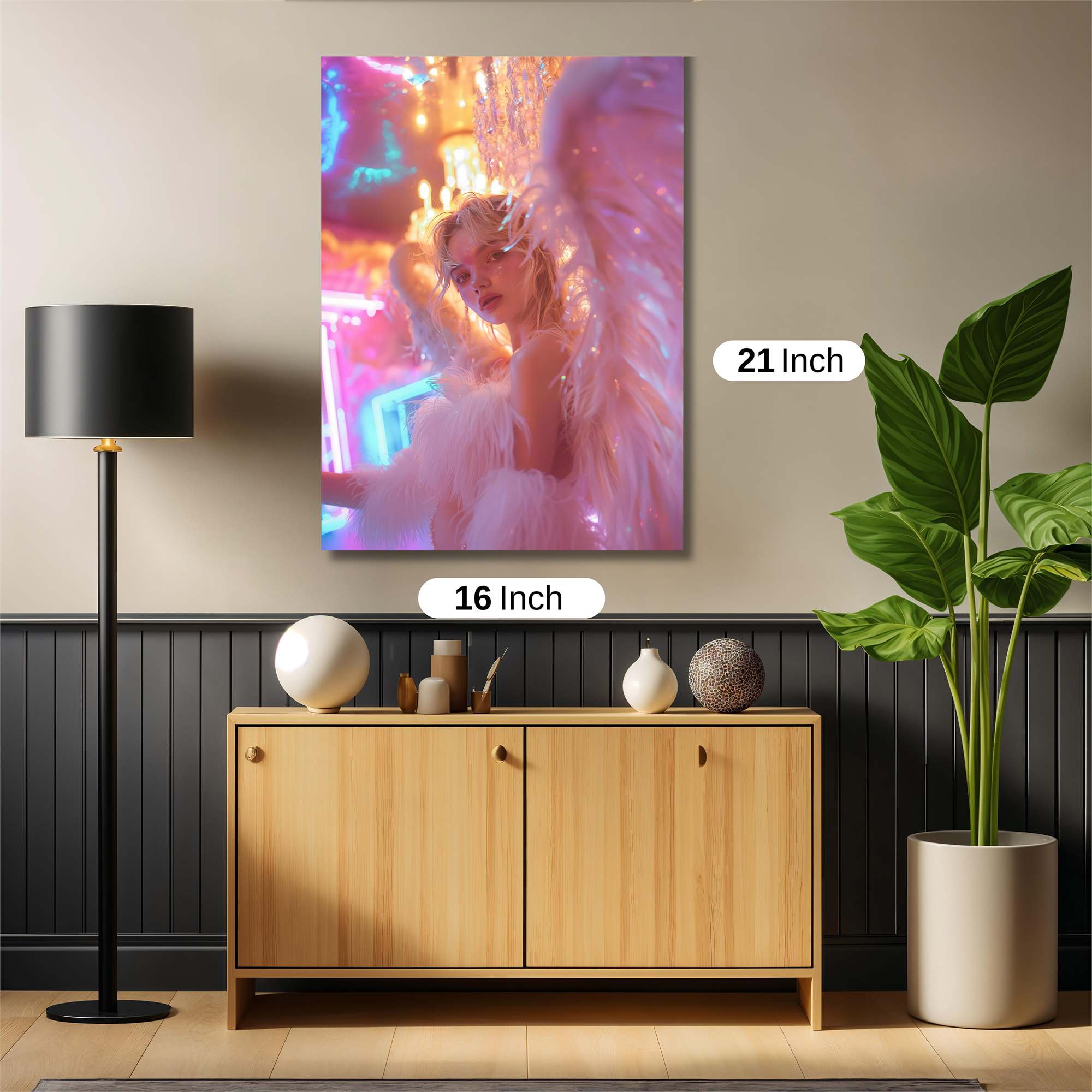 Neon Angel Safe Wall Magnetic / M