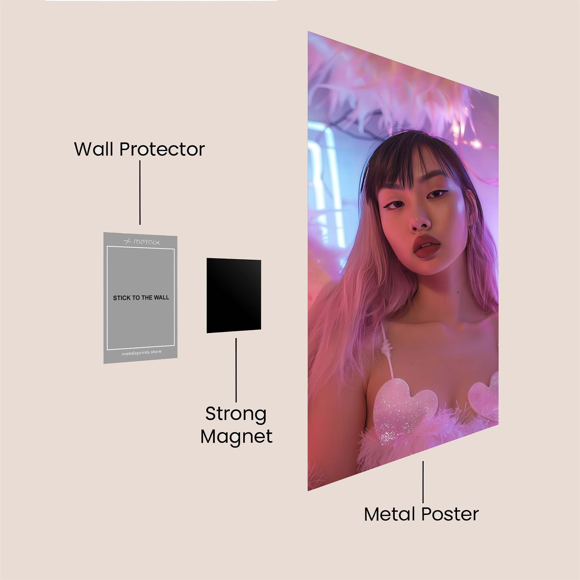 Angel Whimsy Safe Wall Magnetic / M