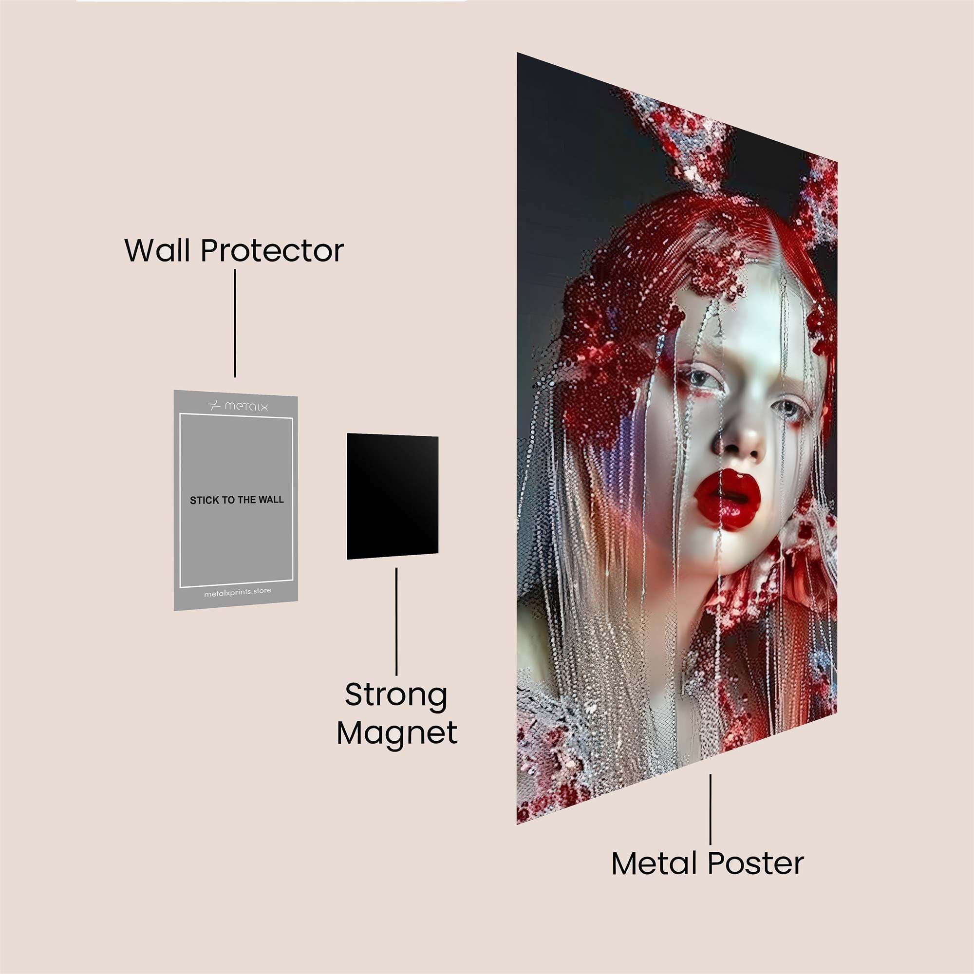Floral Enigma Safe Wall Magnetic / M