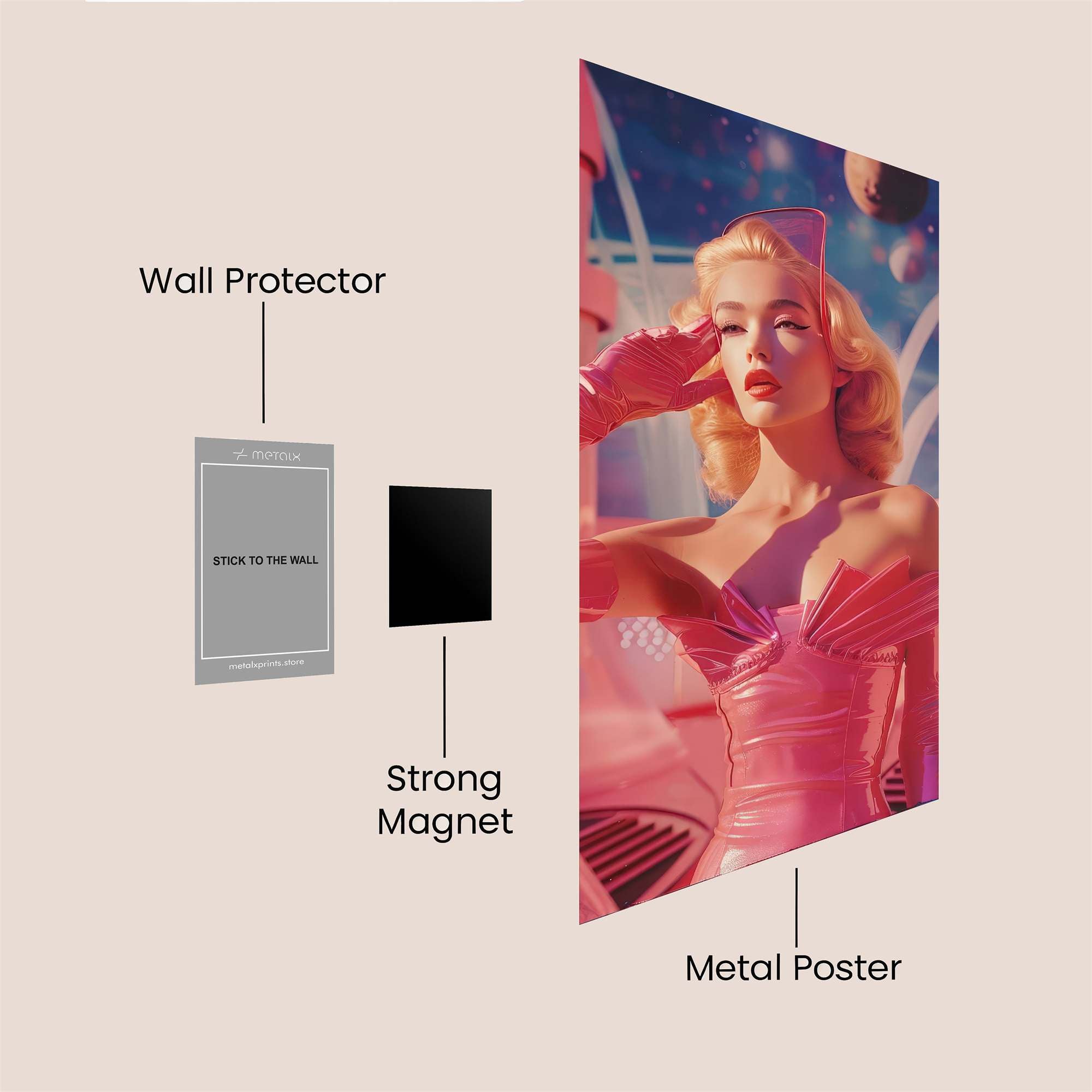 Galactic Glamour Safe Wall Magnetic / M