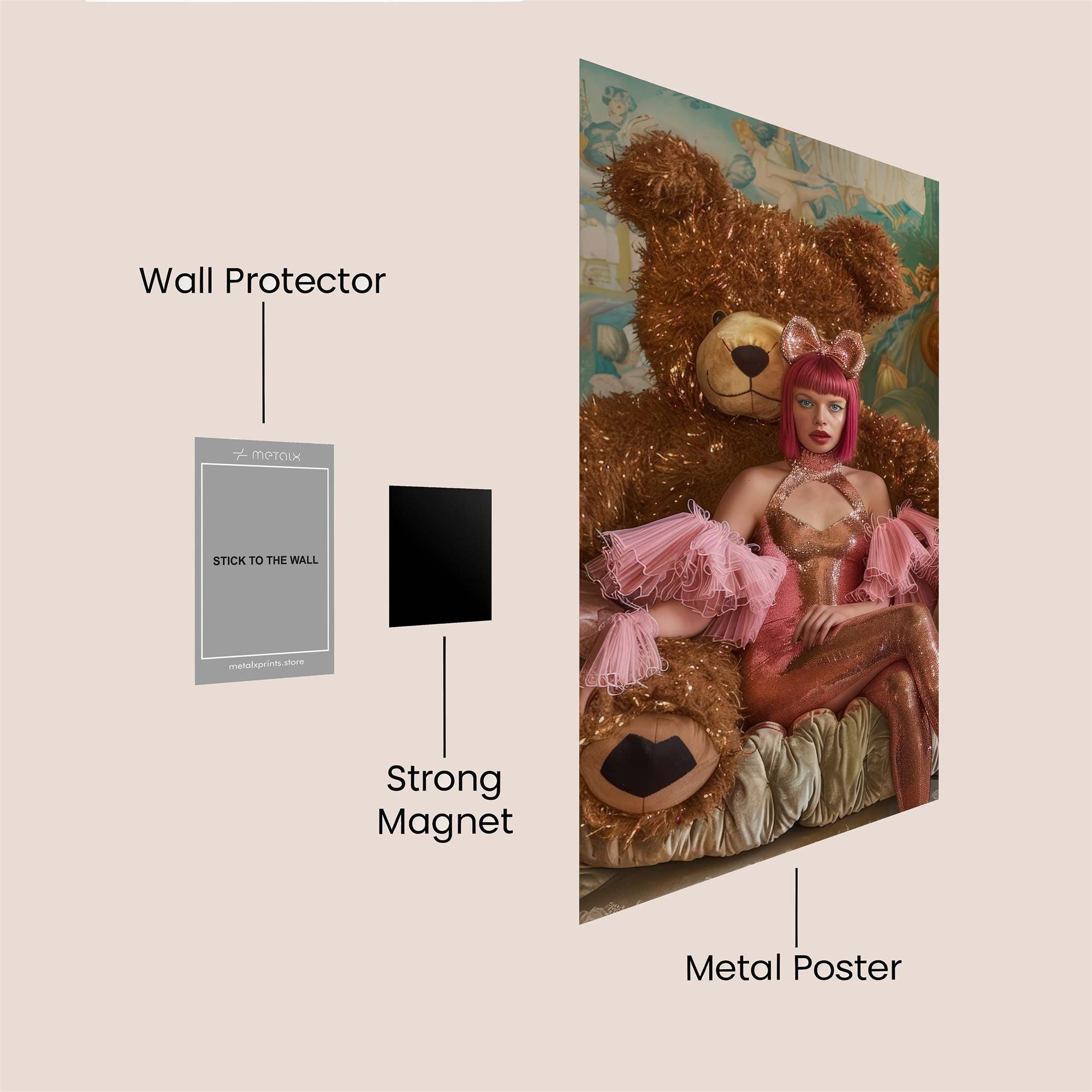 BearFantasy Safe Wall Magnetic / M