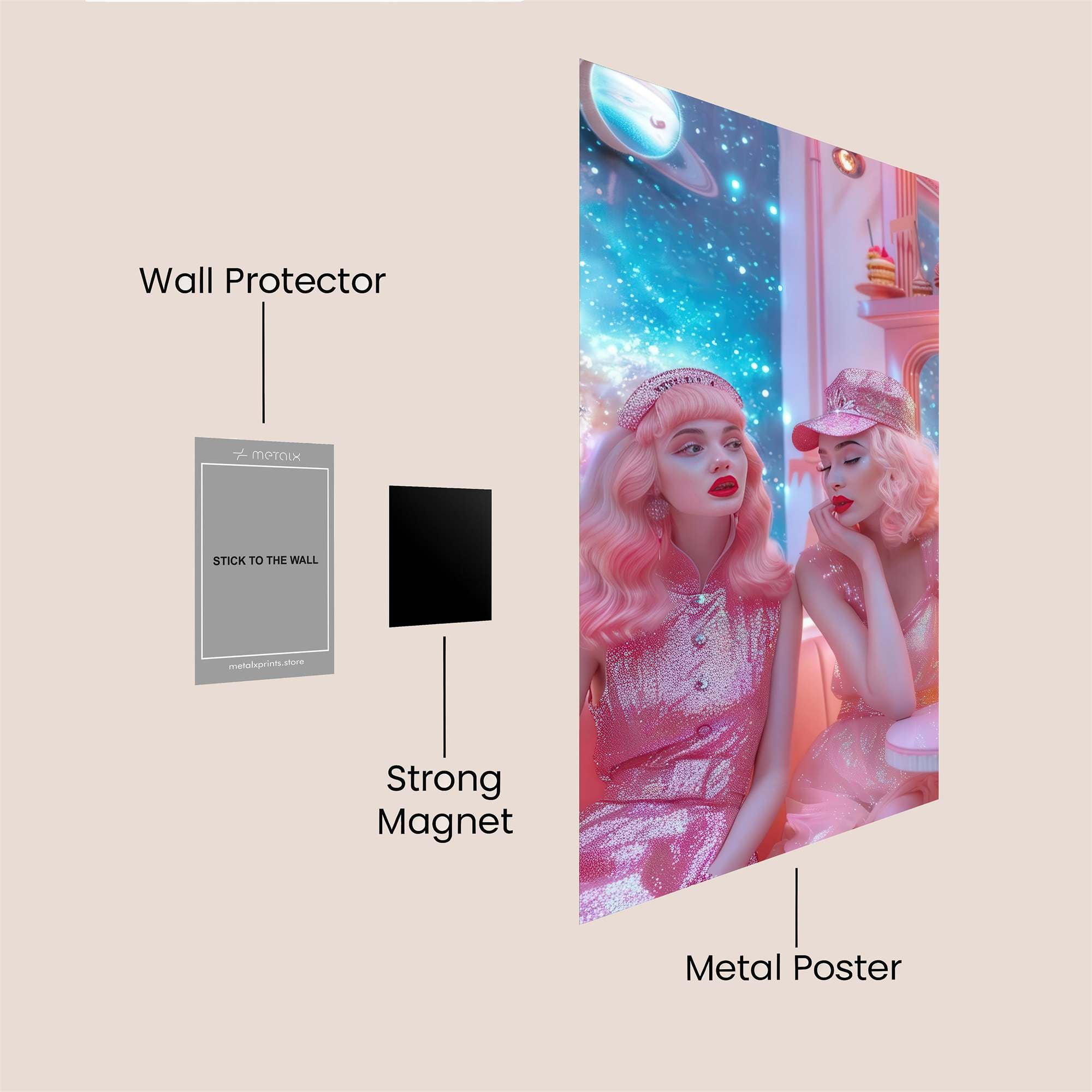 Cosmic Whimsy Safe Wall Magnetic / M