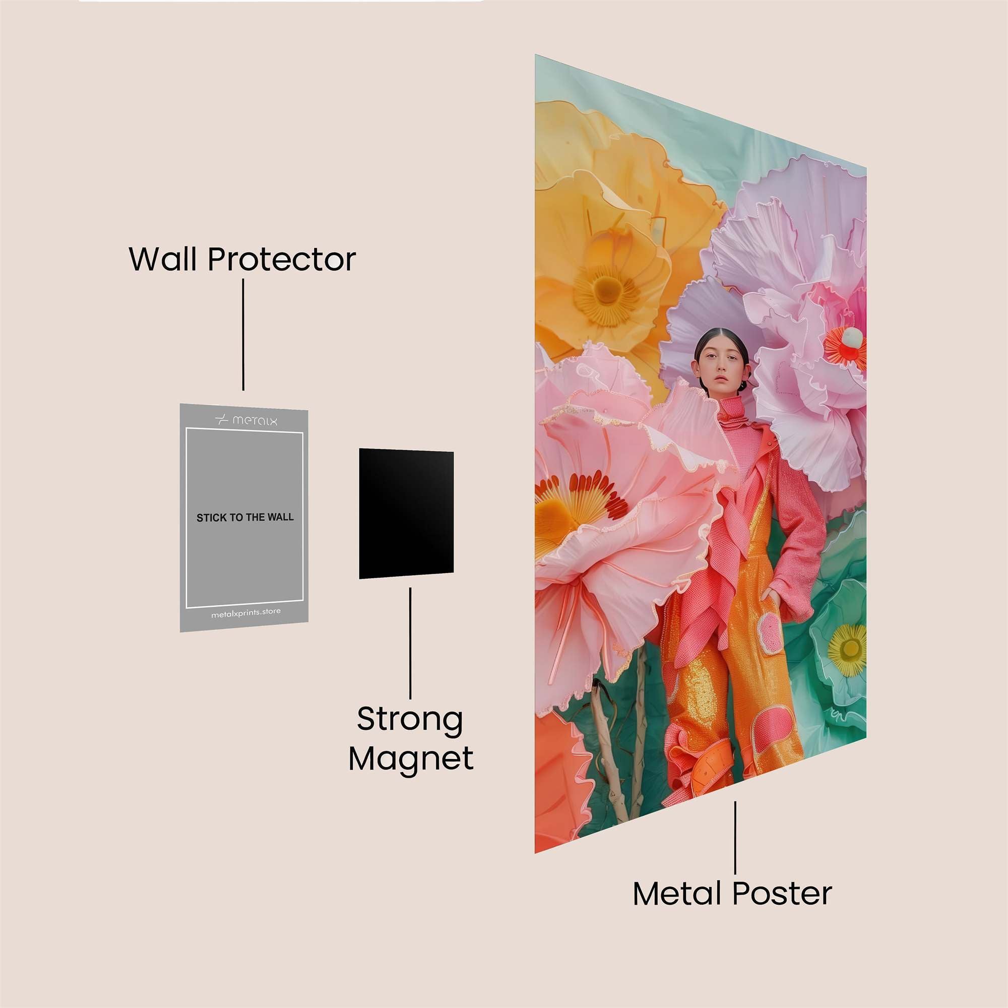 Floral Dream Safe Wall Magnetic / M