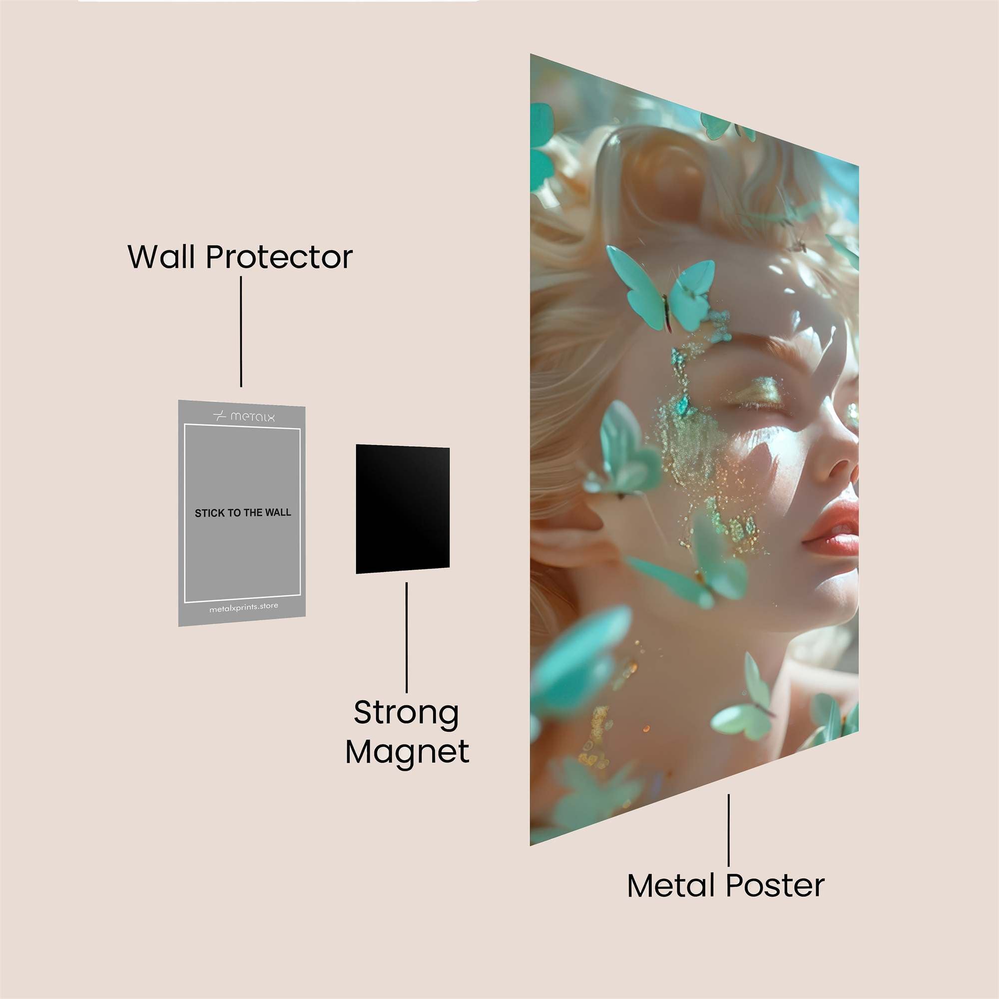 Butterfly Dream Safe Wall Magnetic / M