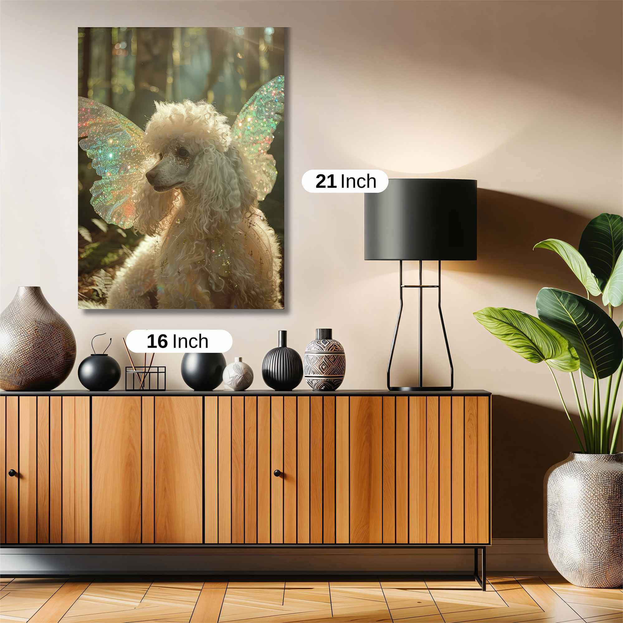 Poodle Enchantment Safe Wall Magnetic / M