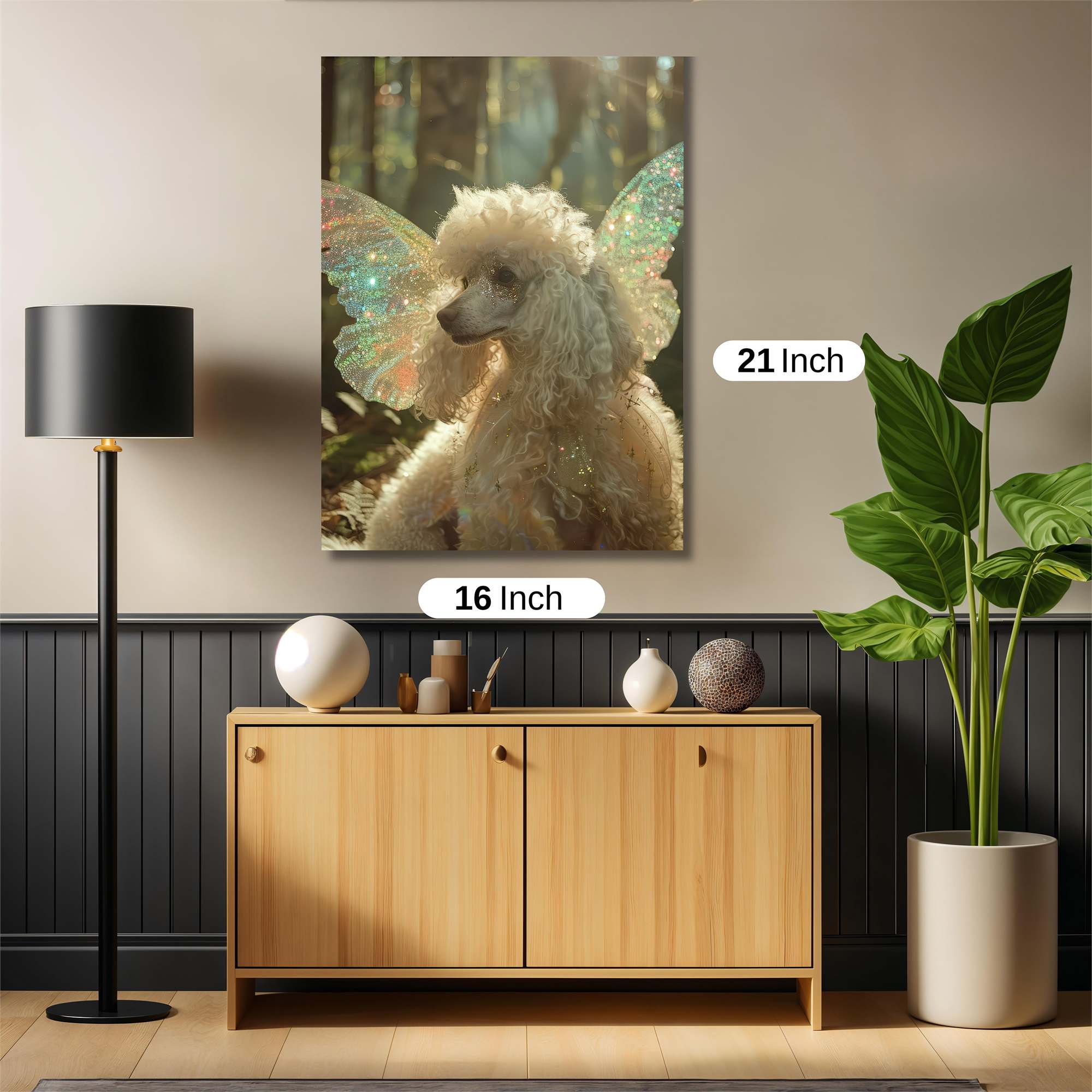 Poodle Enchantment Safe Wall Magnetic / M