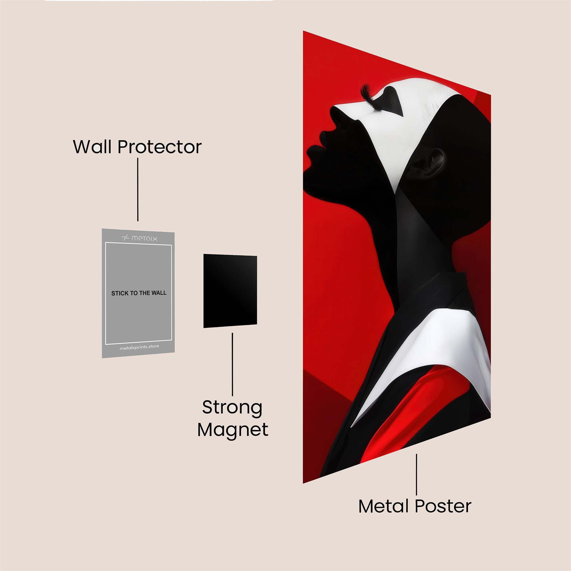 Masked Enigma Safe Wall Magnetic / M