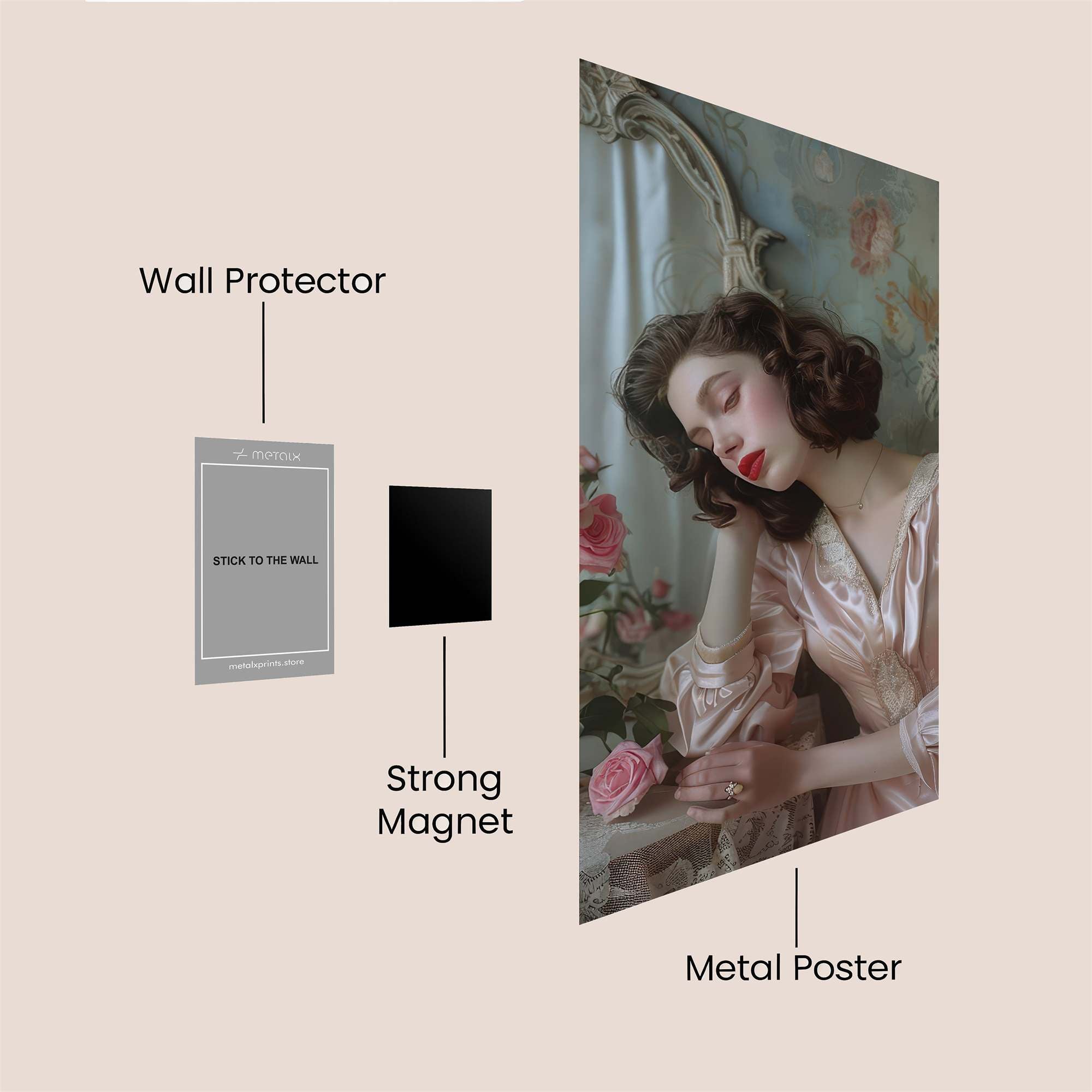 Romantic Repose Safe Wall Magnetic / M